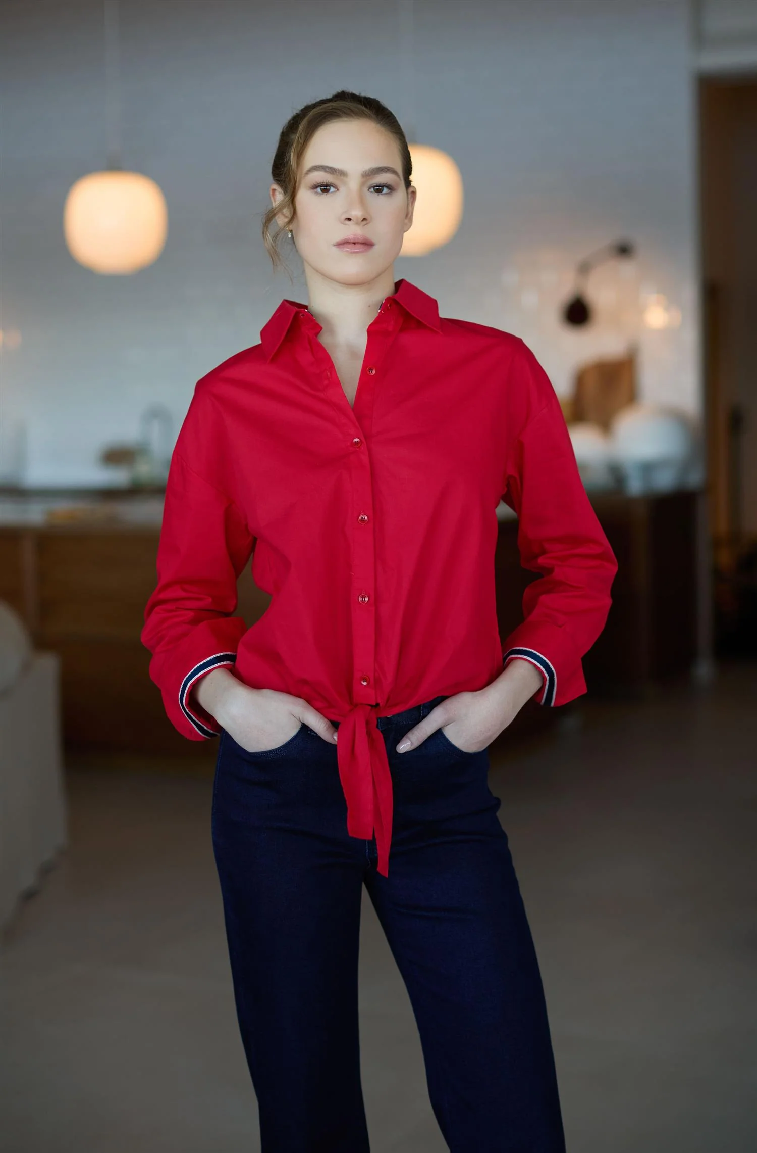 Rød Sleeve/tie shirt - Image 2
