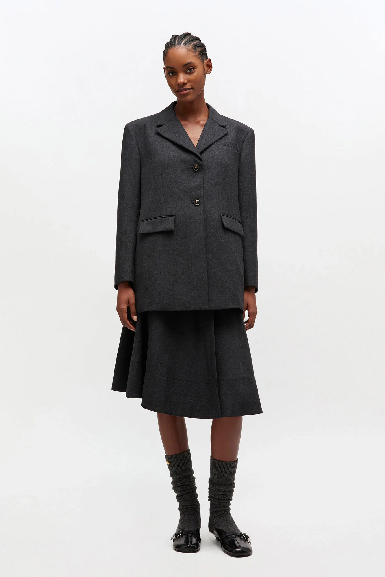 Mørkegrå Suiting Wool Blazer - Image 2