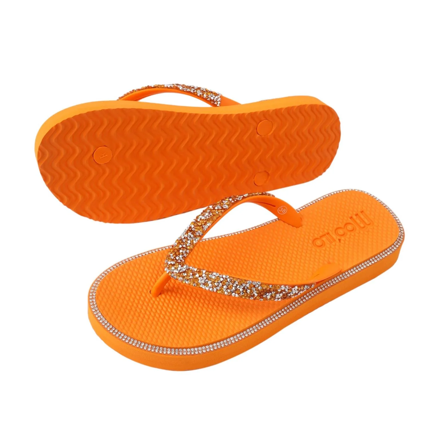 Orange Anna slippers - Image 2