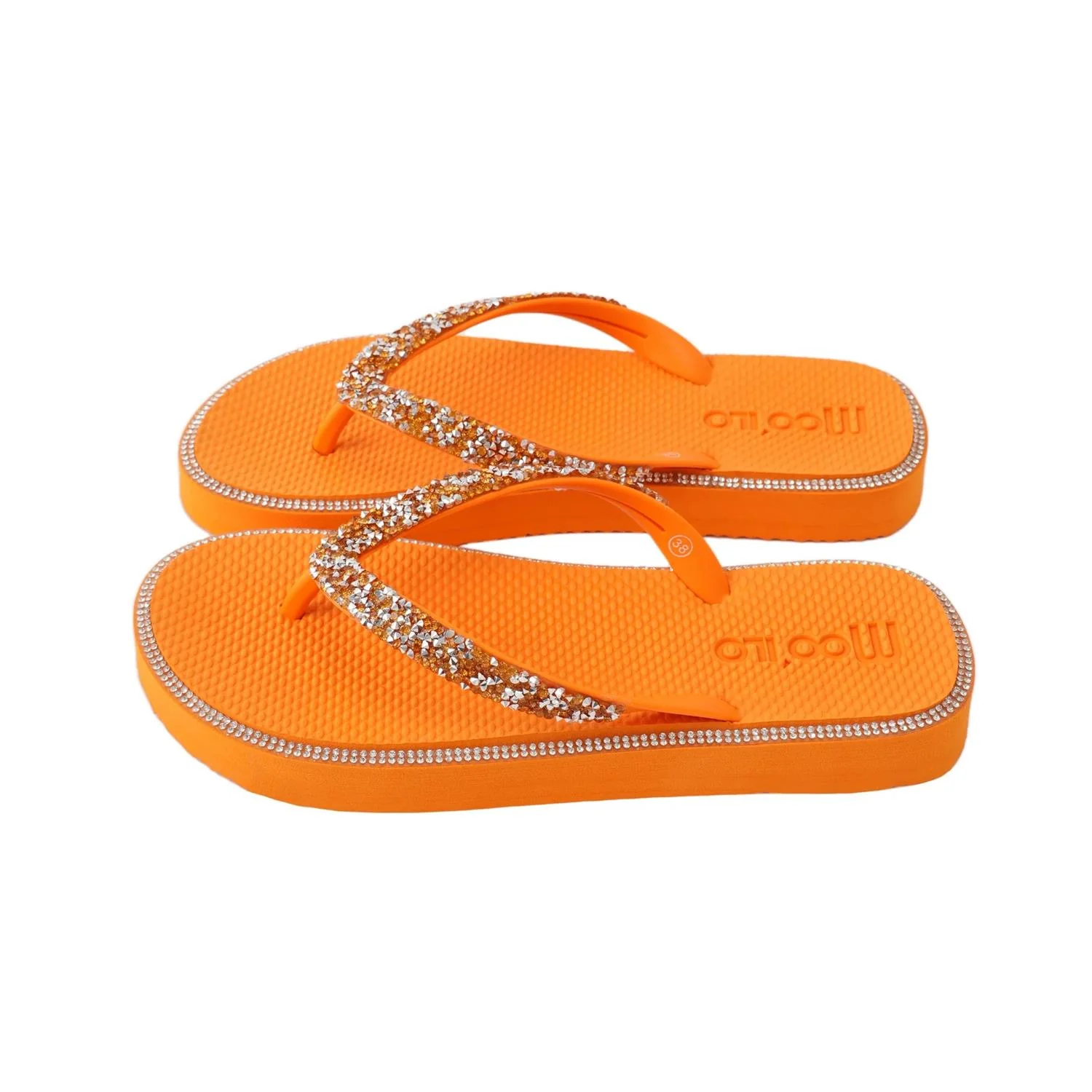 Orange Anna slippers - Image 3