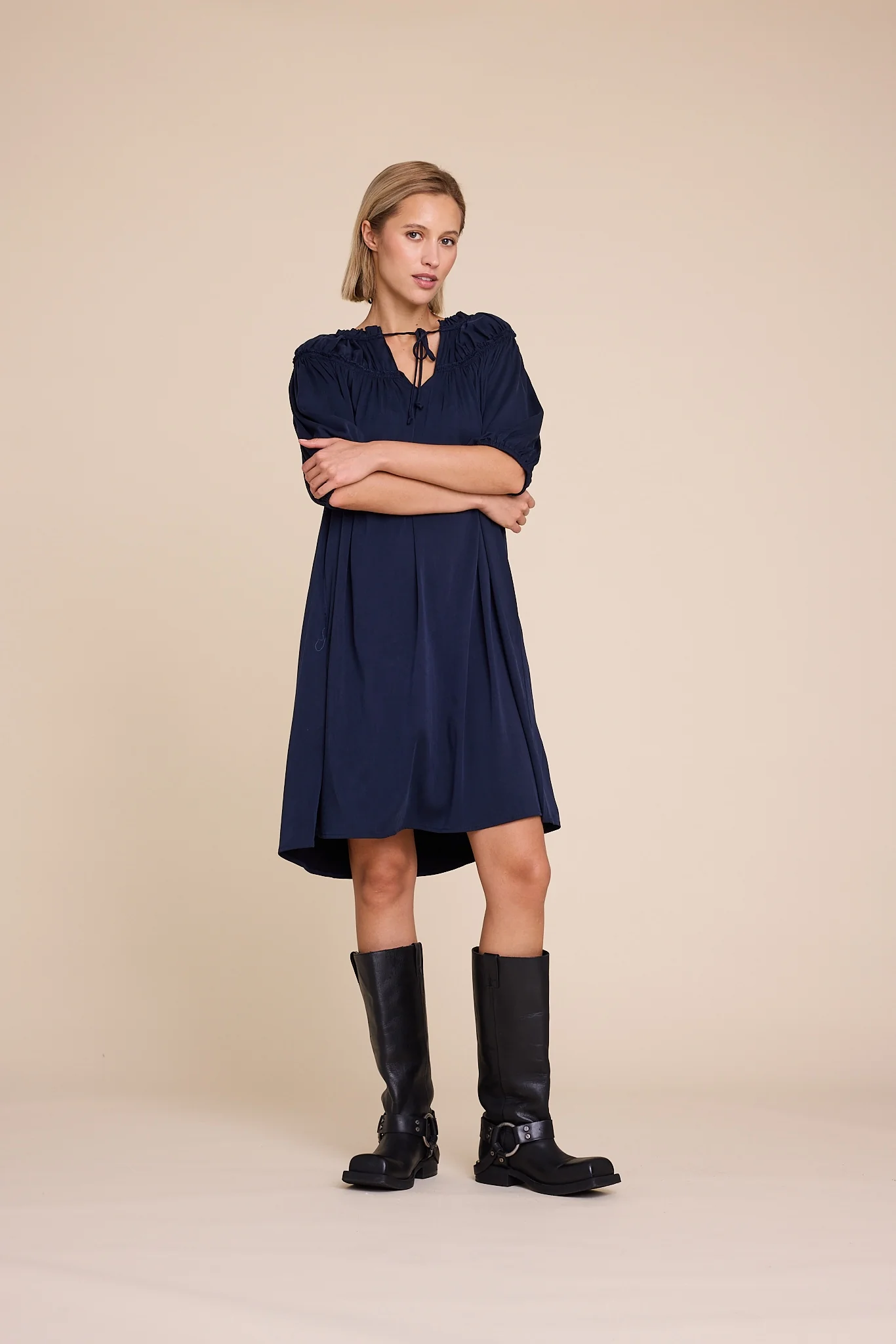 Mørkeblå Sammy Dress - Image 2