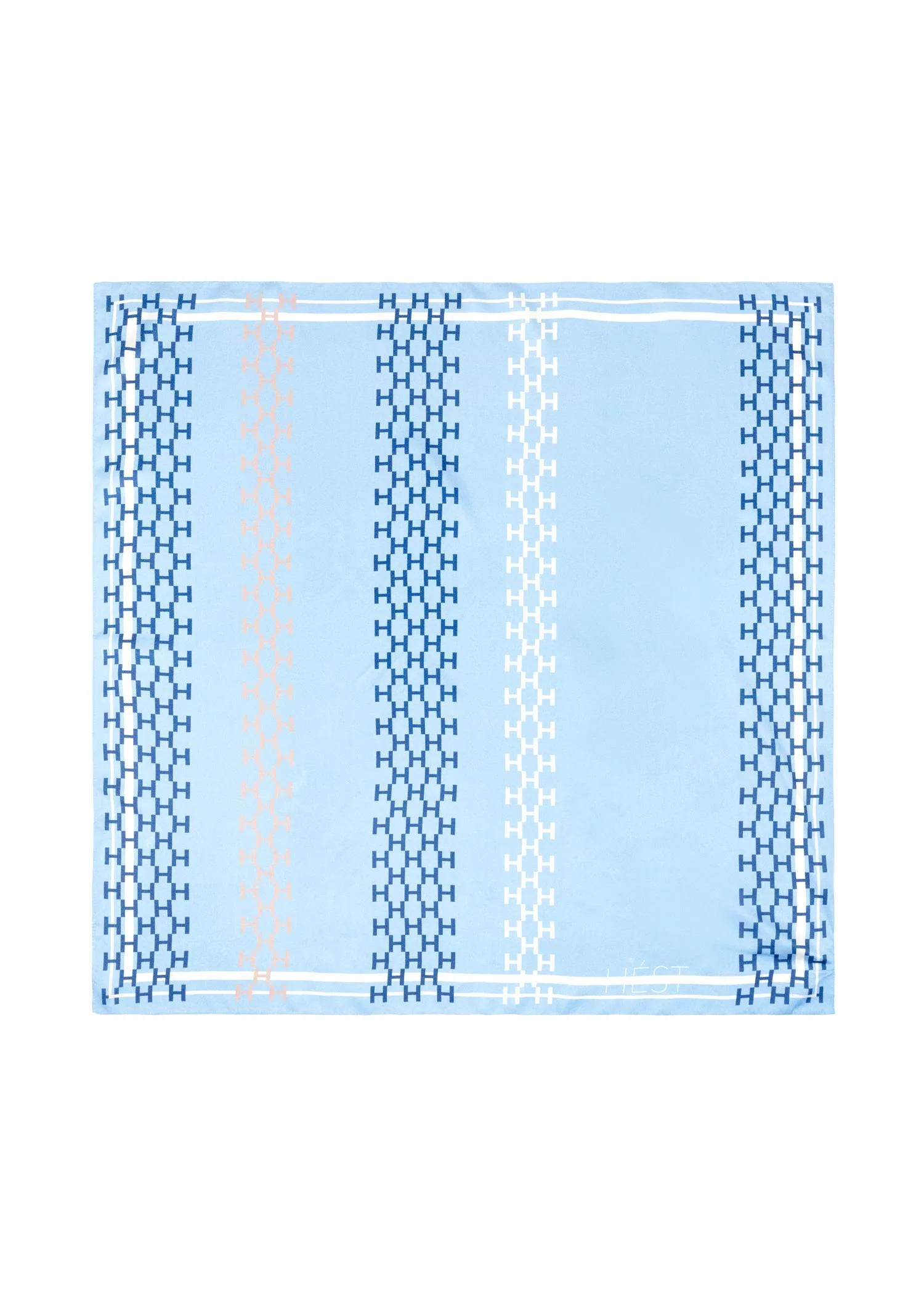 Lyseblå Isadora Silk Scarf Large