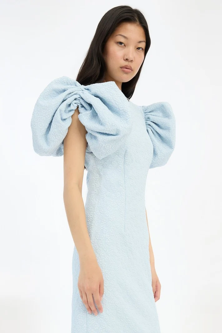 Jacquard Midi Puffy Dress - Image 3