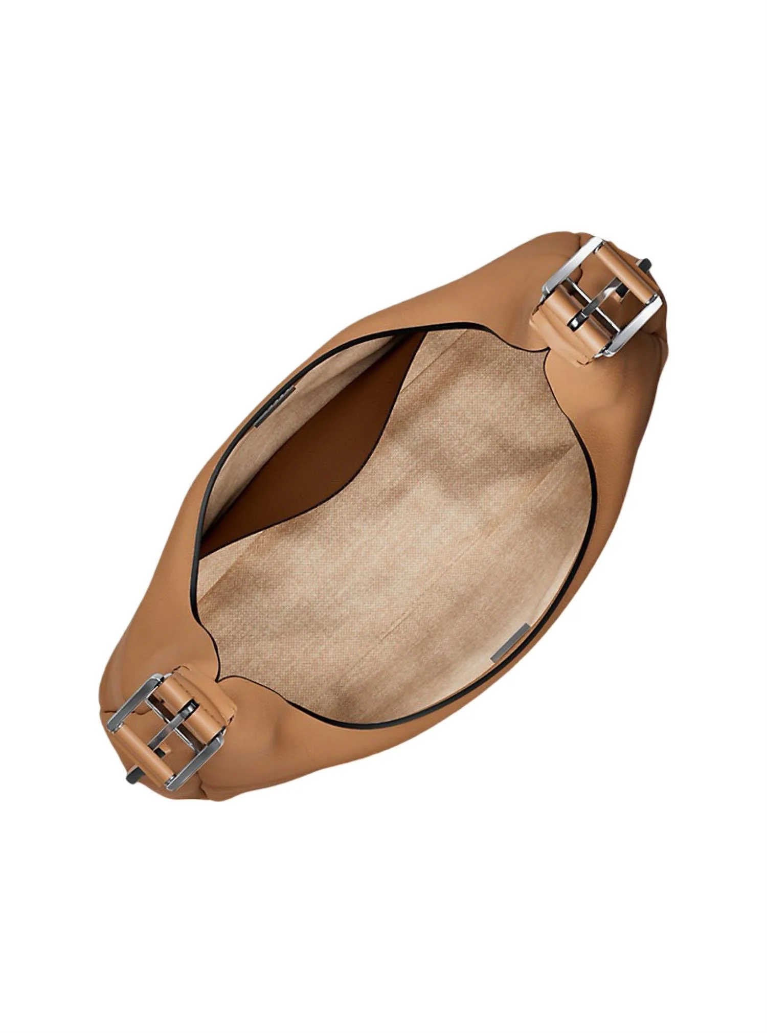 Beige Nolita Nubuk Hobo Shoulder Bag - Image 5