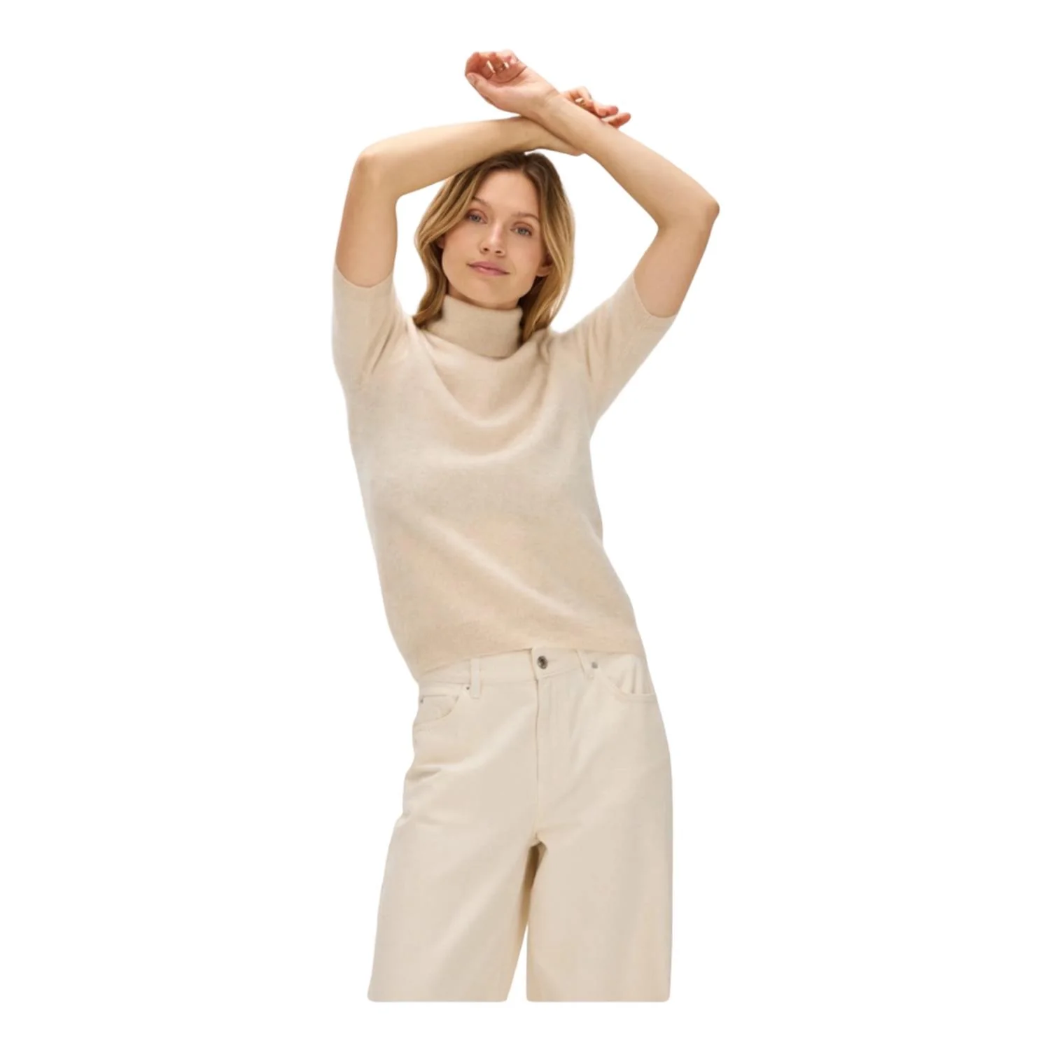 Offwhite Brushed Turtleneck t-shirt - Image 2