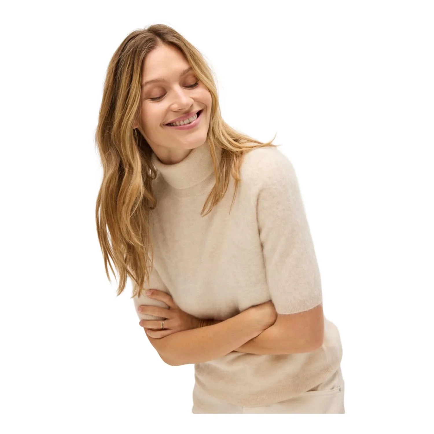 Offwhite Brushed Turtleneck t-shirt - Image 4