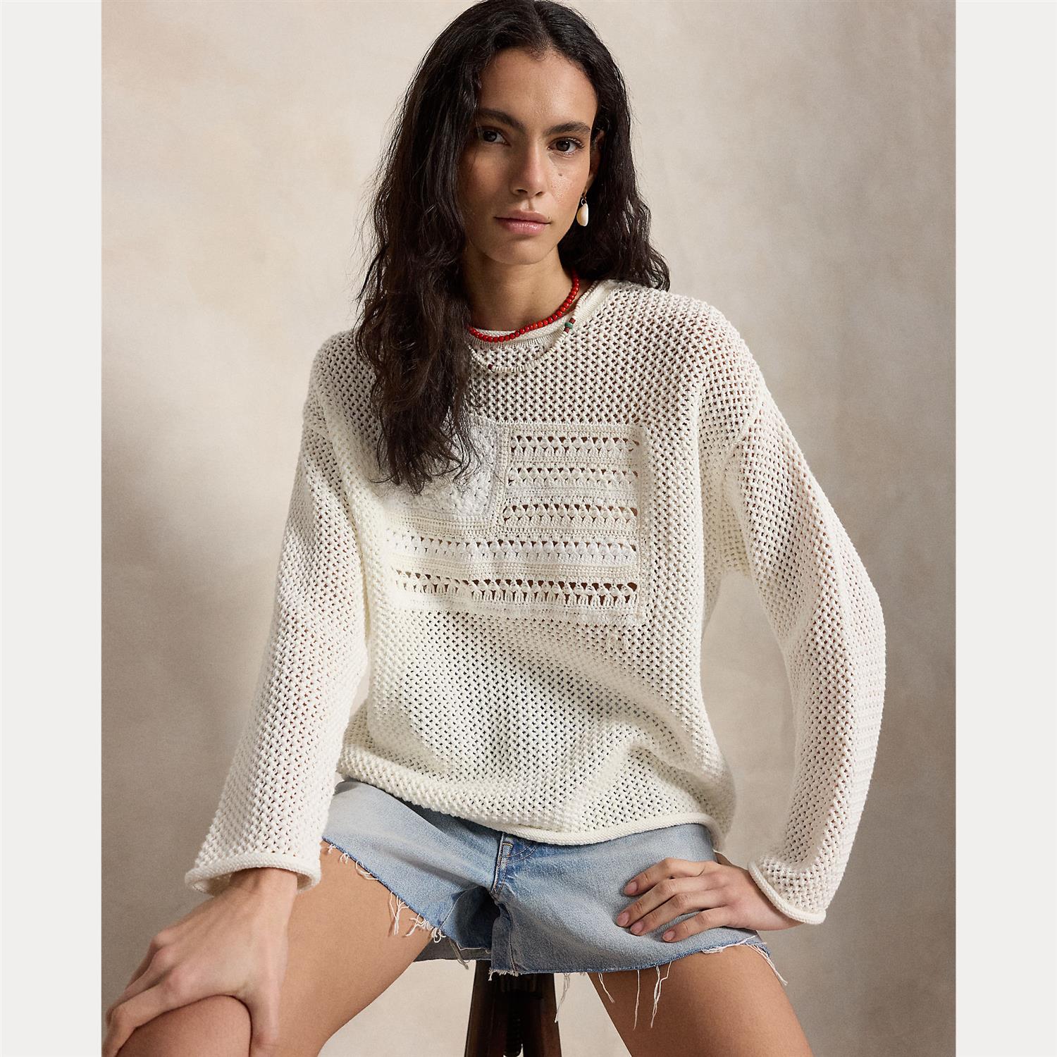 Offwhite Multi Pullover Sweater - Image 2