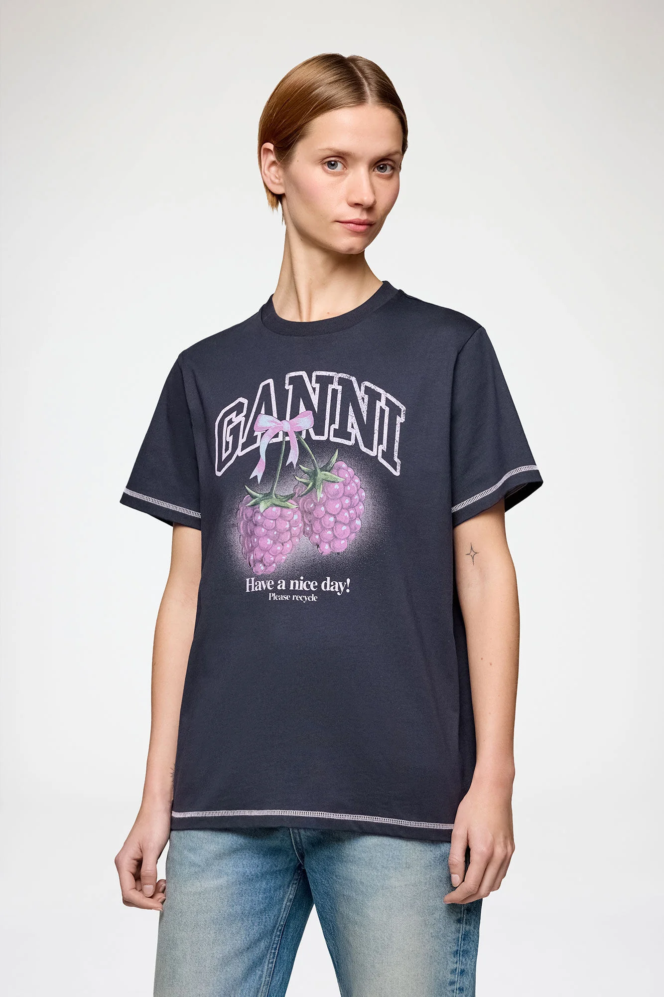 Sort Heavy Cotton Jersey Raspberry - Image 3