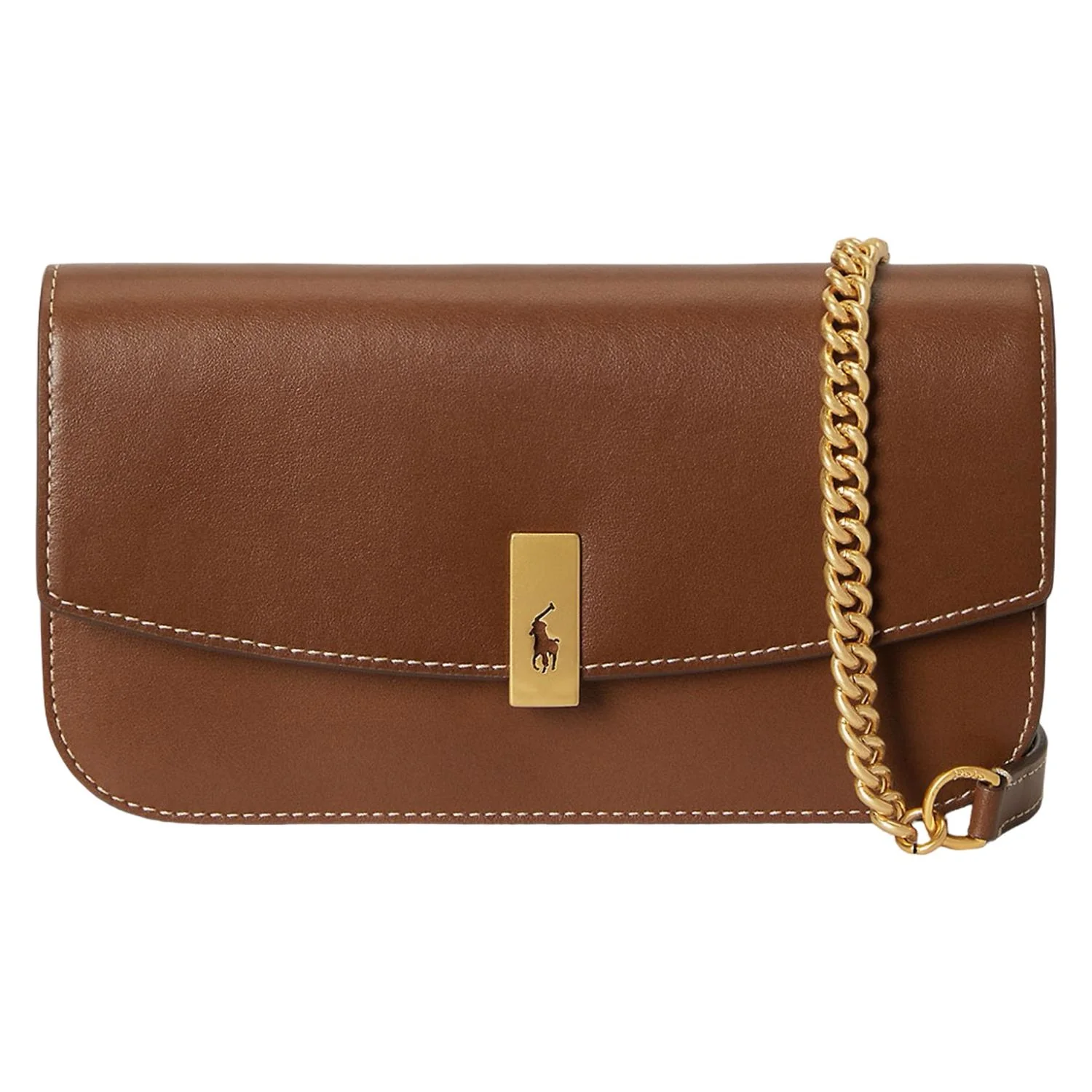 Cuoio Polo ID Leather Chain Wallet & Bag