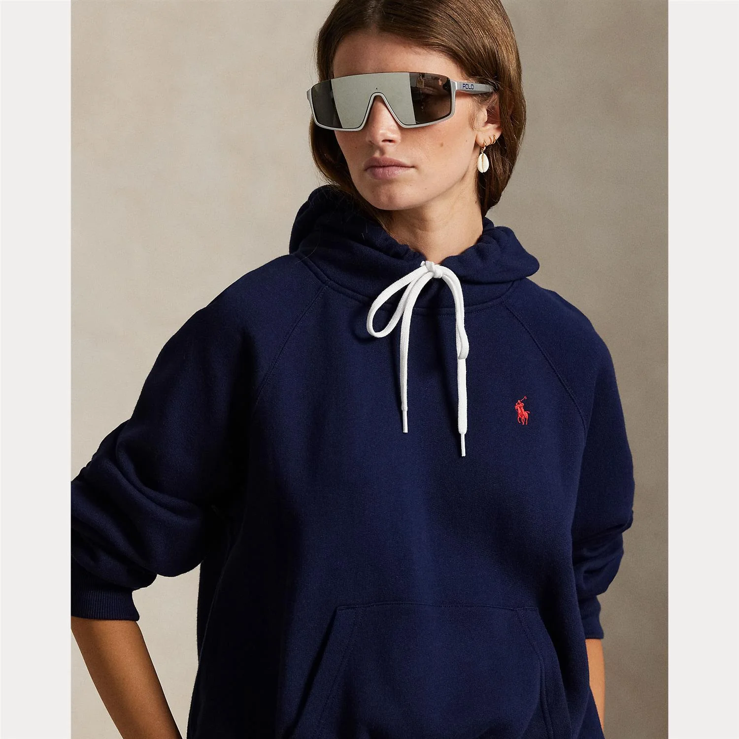 Navy Fleece Hoddie - Image 5