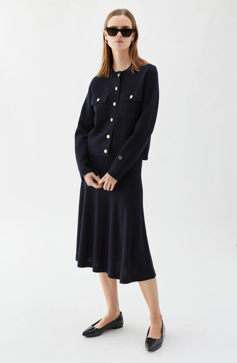 Allie solid Cardigan - Image 2
