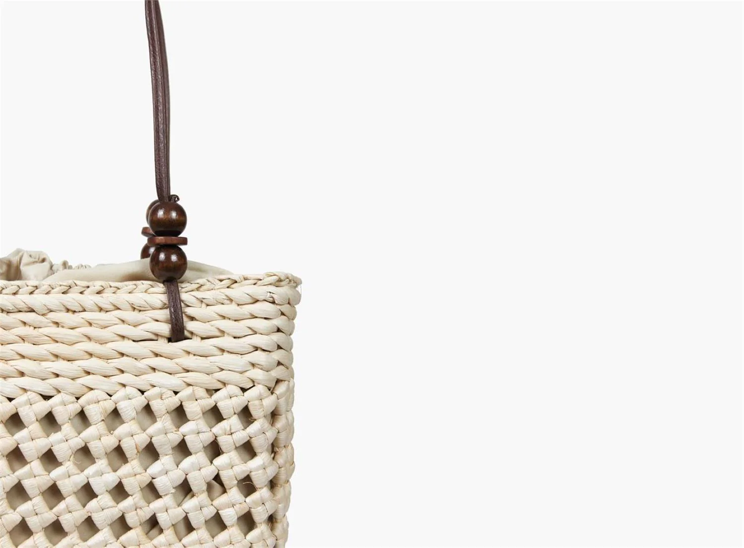 Beige Ava Strawbag - Image 3