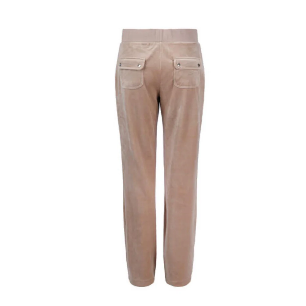 Beige Del Ray Classic Velour Pant - Image 2