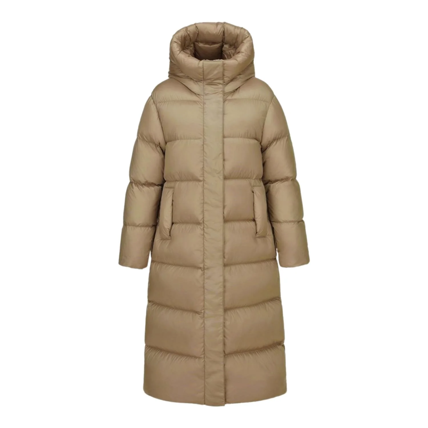 Beige dunkåpe