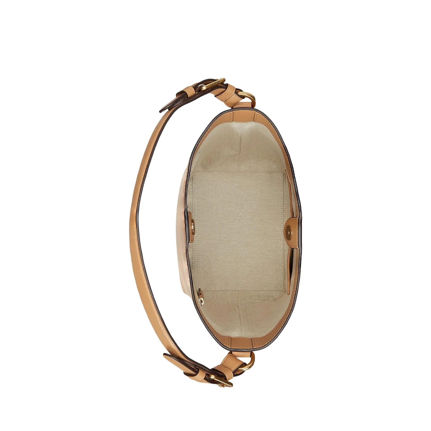 Beige Leather Medium Witley Bucket Bag - Image 3