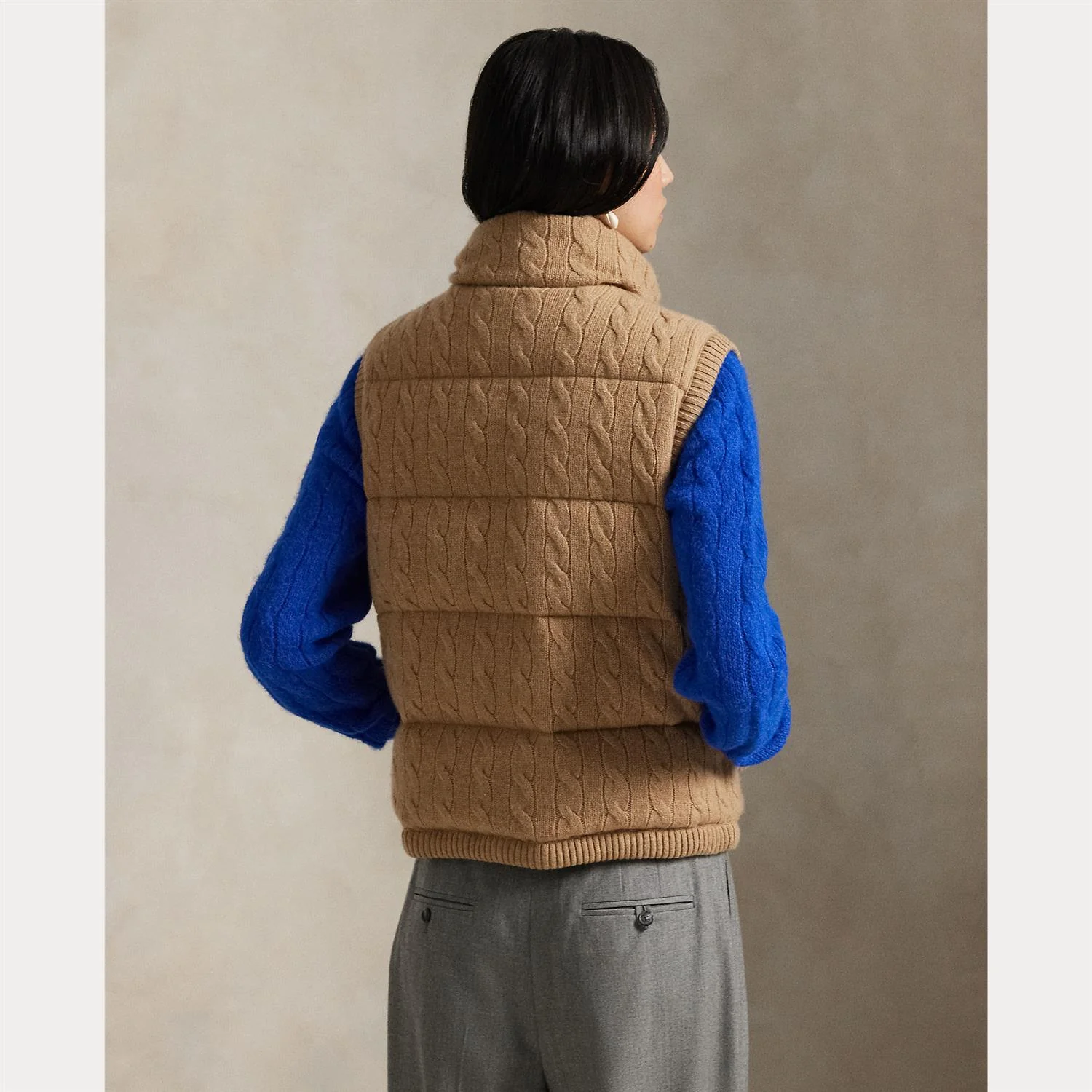 Beige Puffer Vest - Image 4