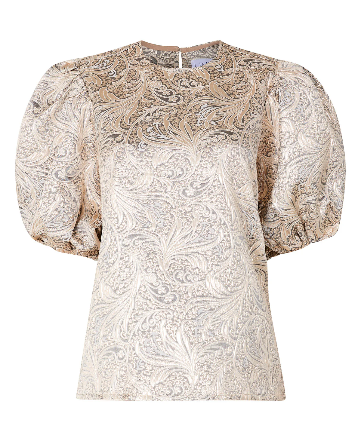 Beige/sort Dina topp