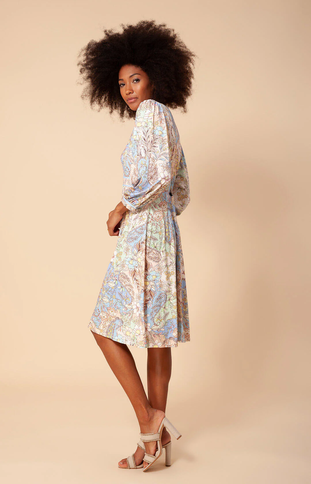 Beige Sylvia A Line Skirt dress - Image 2