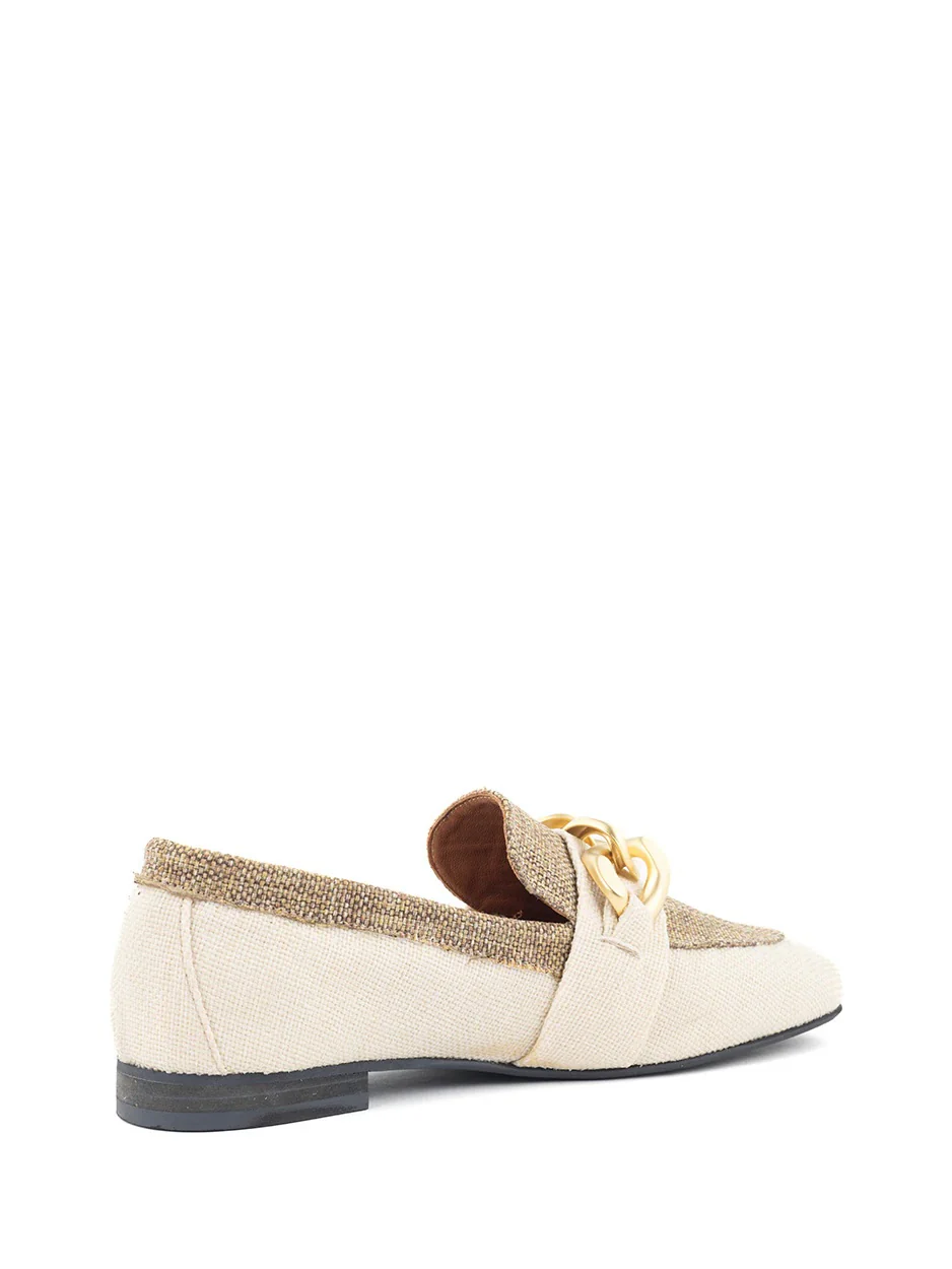 Beige/Taupe Moccasin sko - Image 3