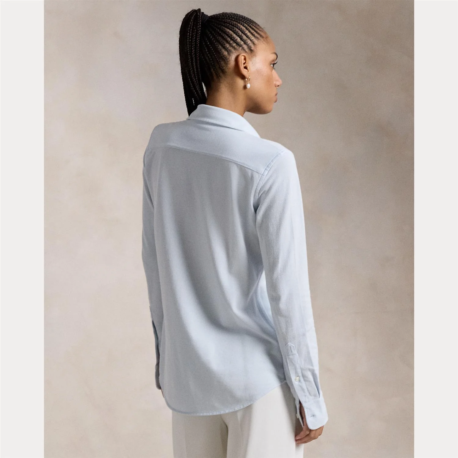 Blå Button front shirt - Image 4