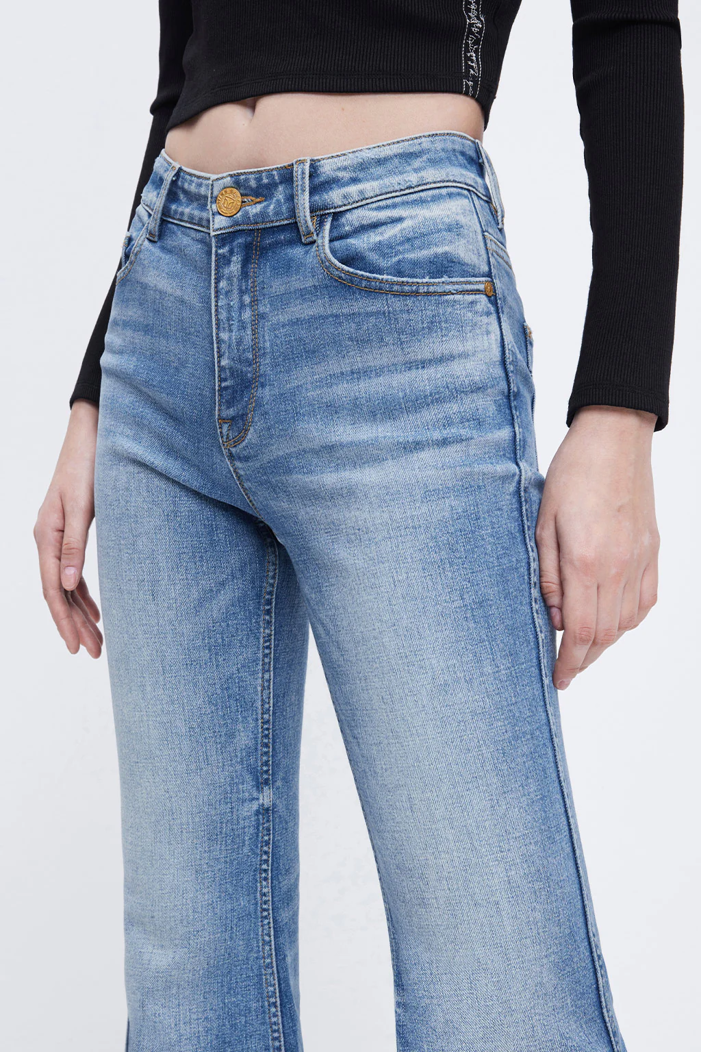 Blå Denim Jeans - Image 5