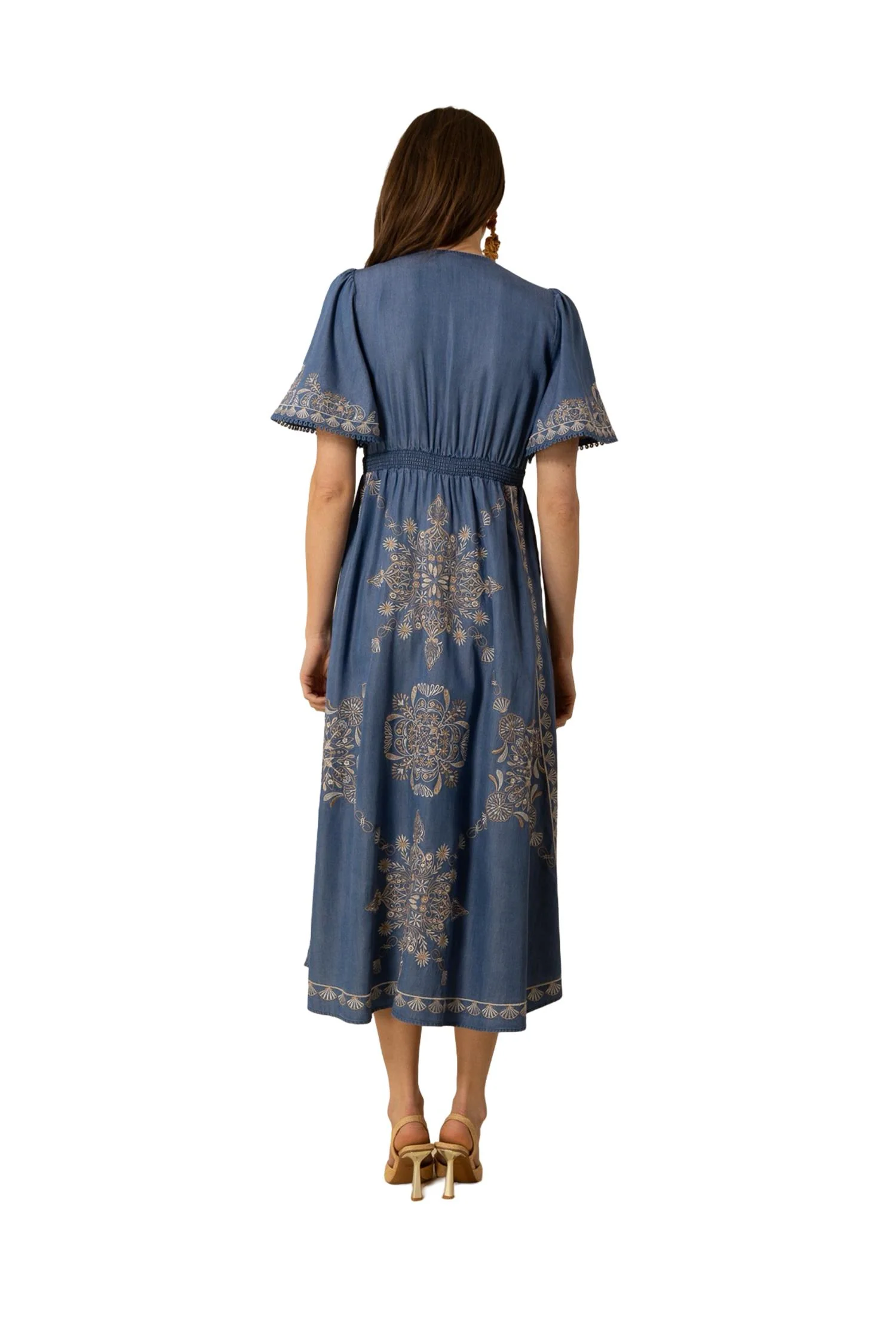 Blå Katalina Dress Long Tencel - Image 6