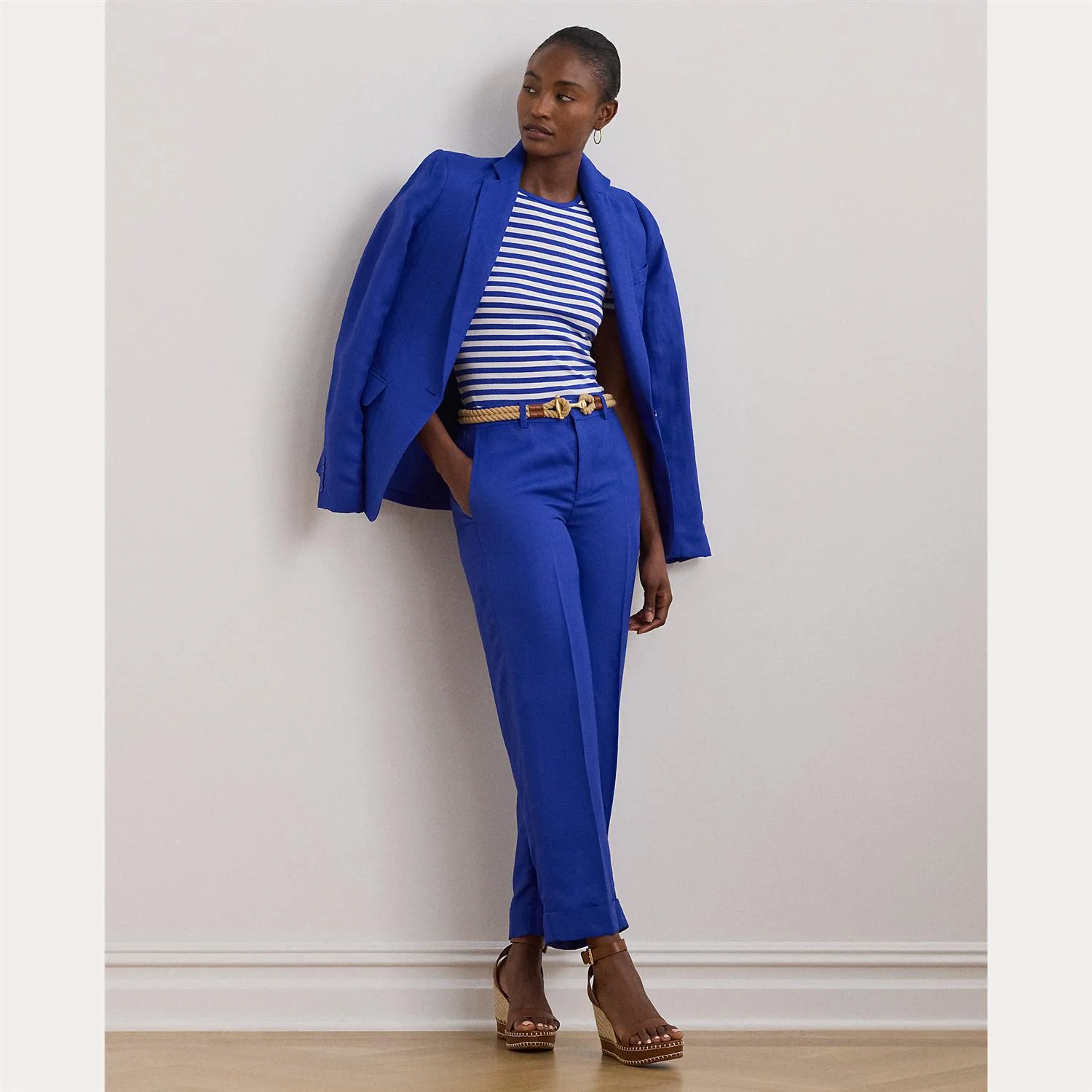 BlÄ Linen-Blend Twill Cropped Pant - Image 2