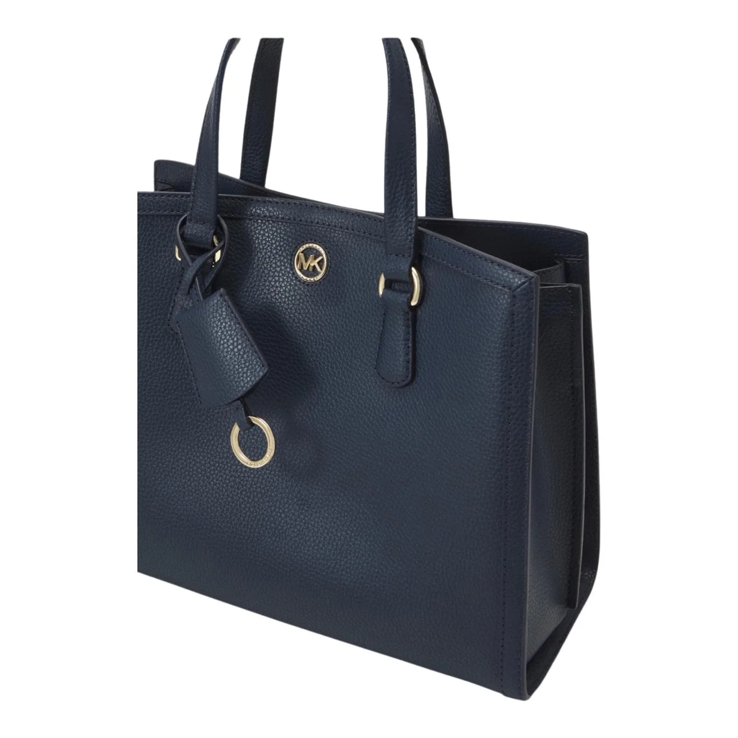 Blå Michael Kors Chantal Medium pebbled Satchel - Image 4