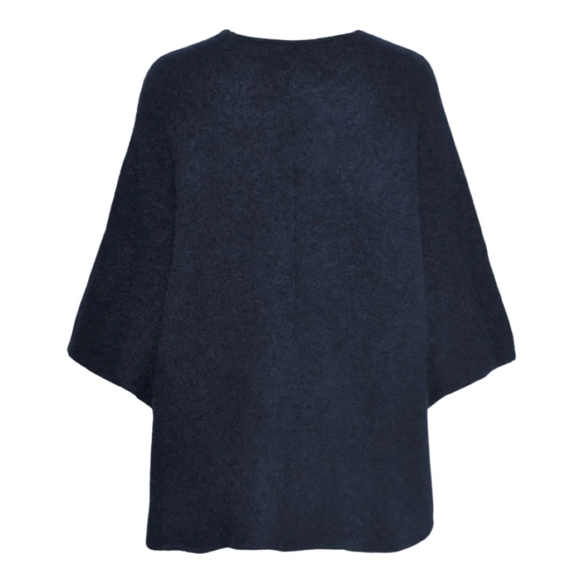 Blå Mohair Demi Curvy poncho - Image 4