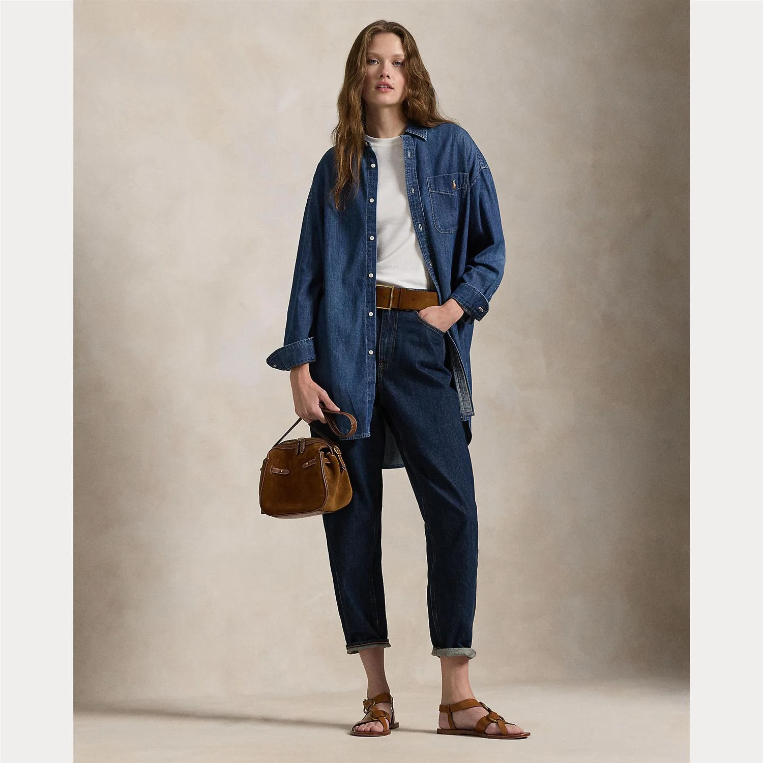 BlÄ Oversize Fit Denim Shirt - Image 3