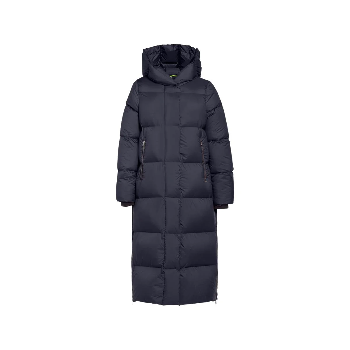 Blå Puffer long coat