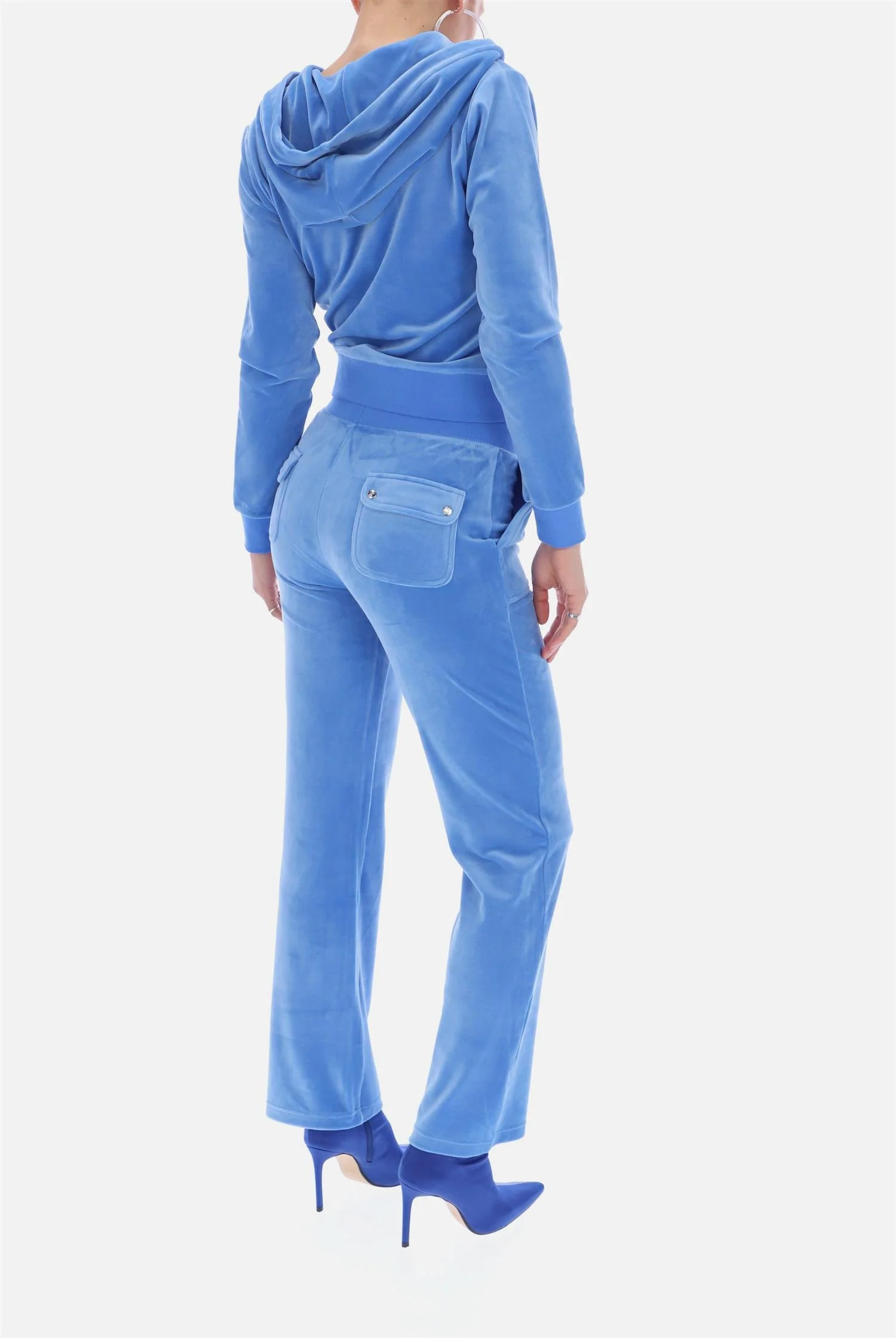 Blå Robertson Classic Velour Zip trough - Image 6