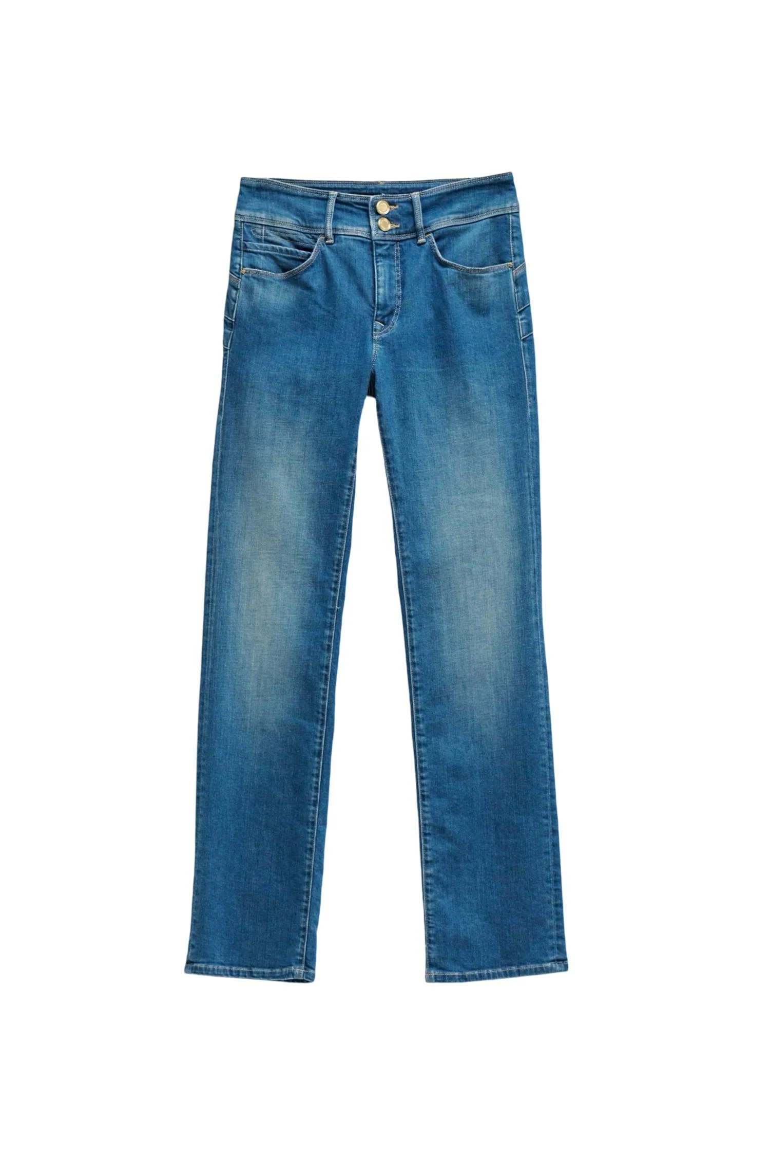 Blå Secret Puch In Straight jeans