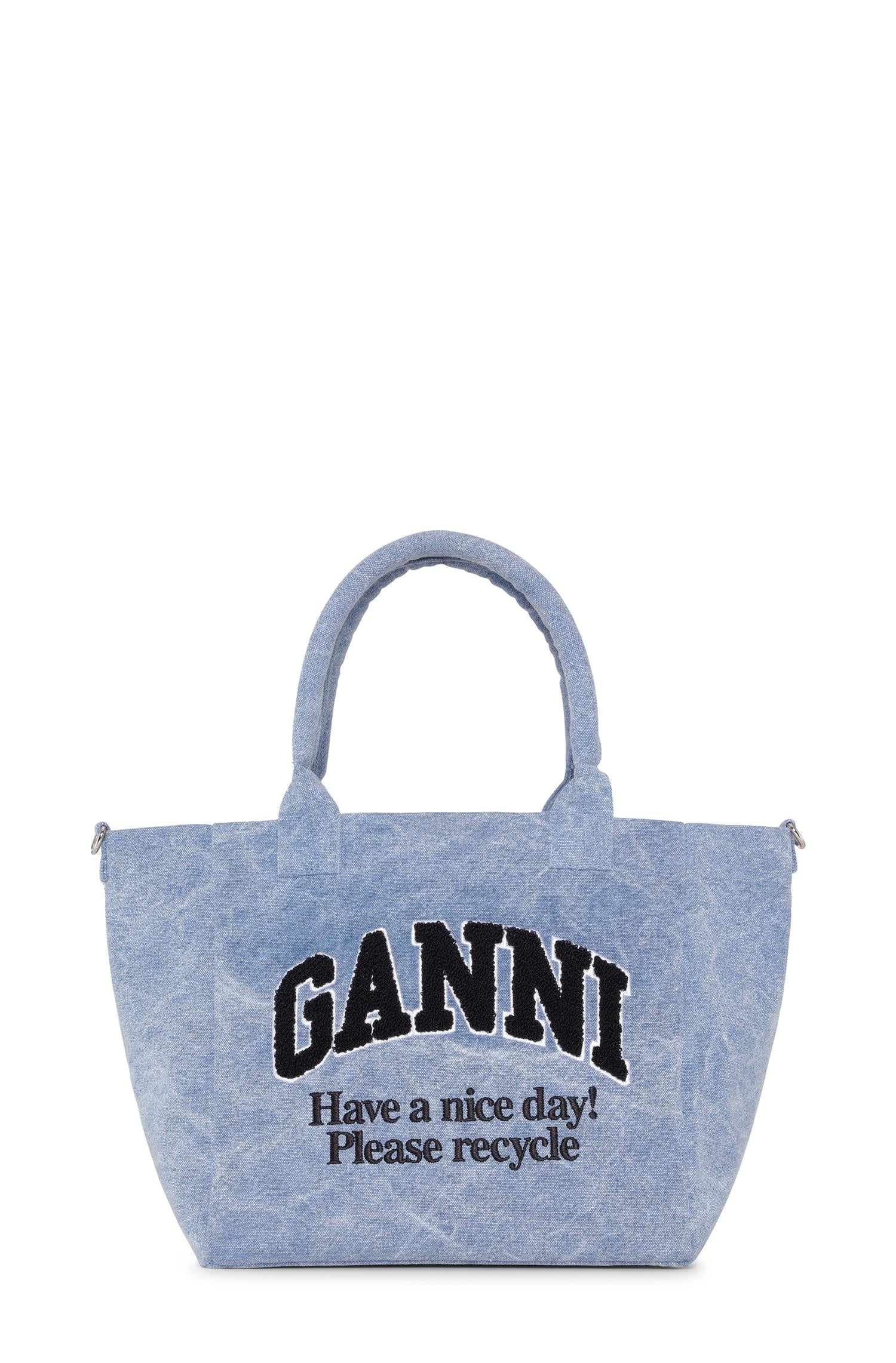 Blå Small Easy Shopper Washed