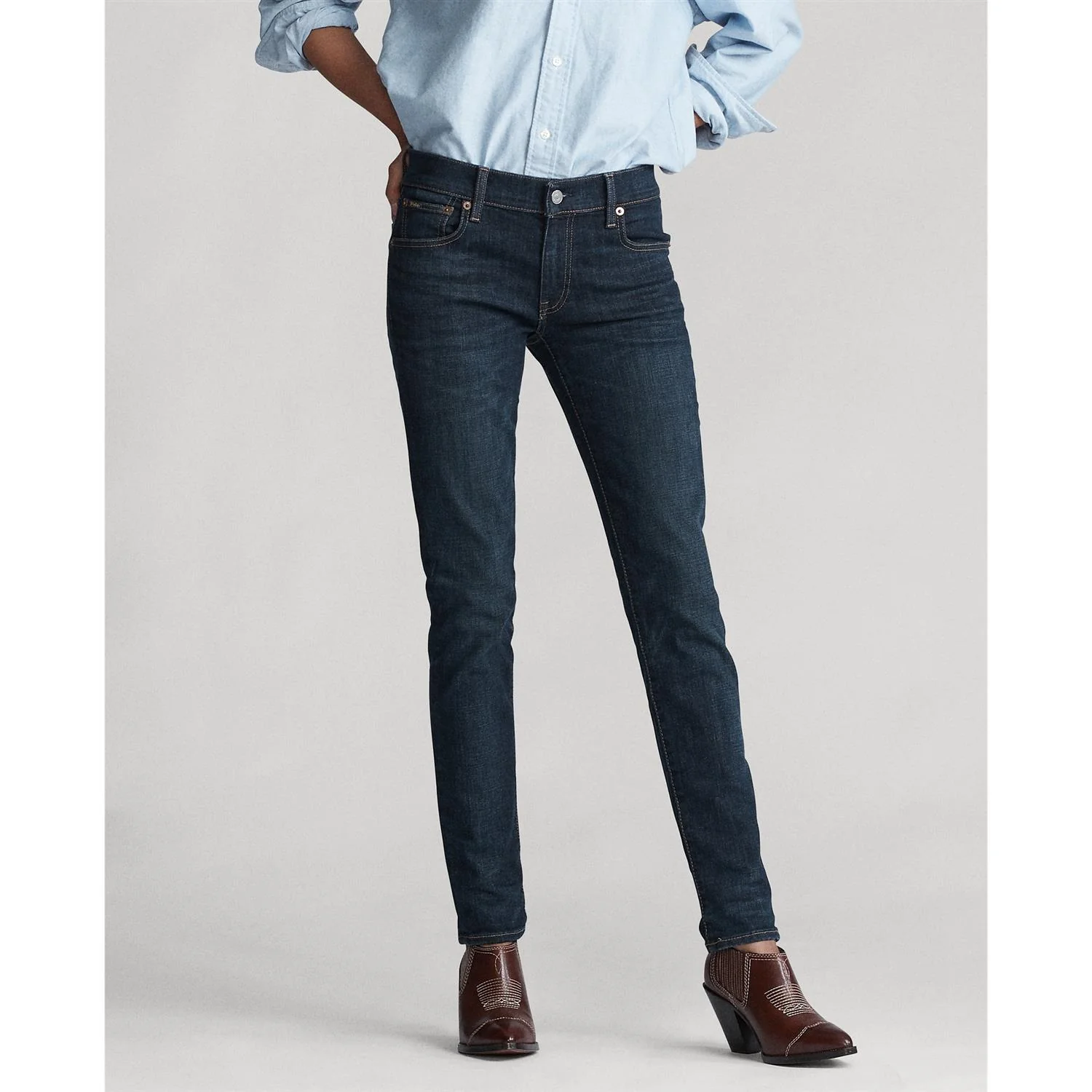 Blå Tomp MR Skinny Denim Jeans - Image 2