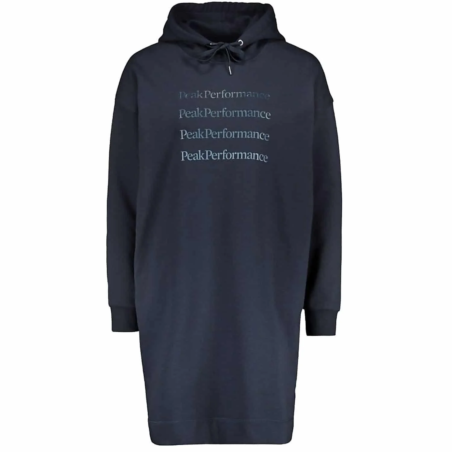 Blå W Ground Hood Dress