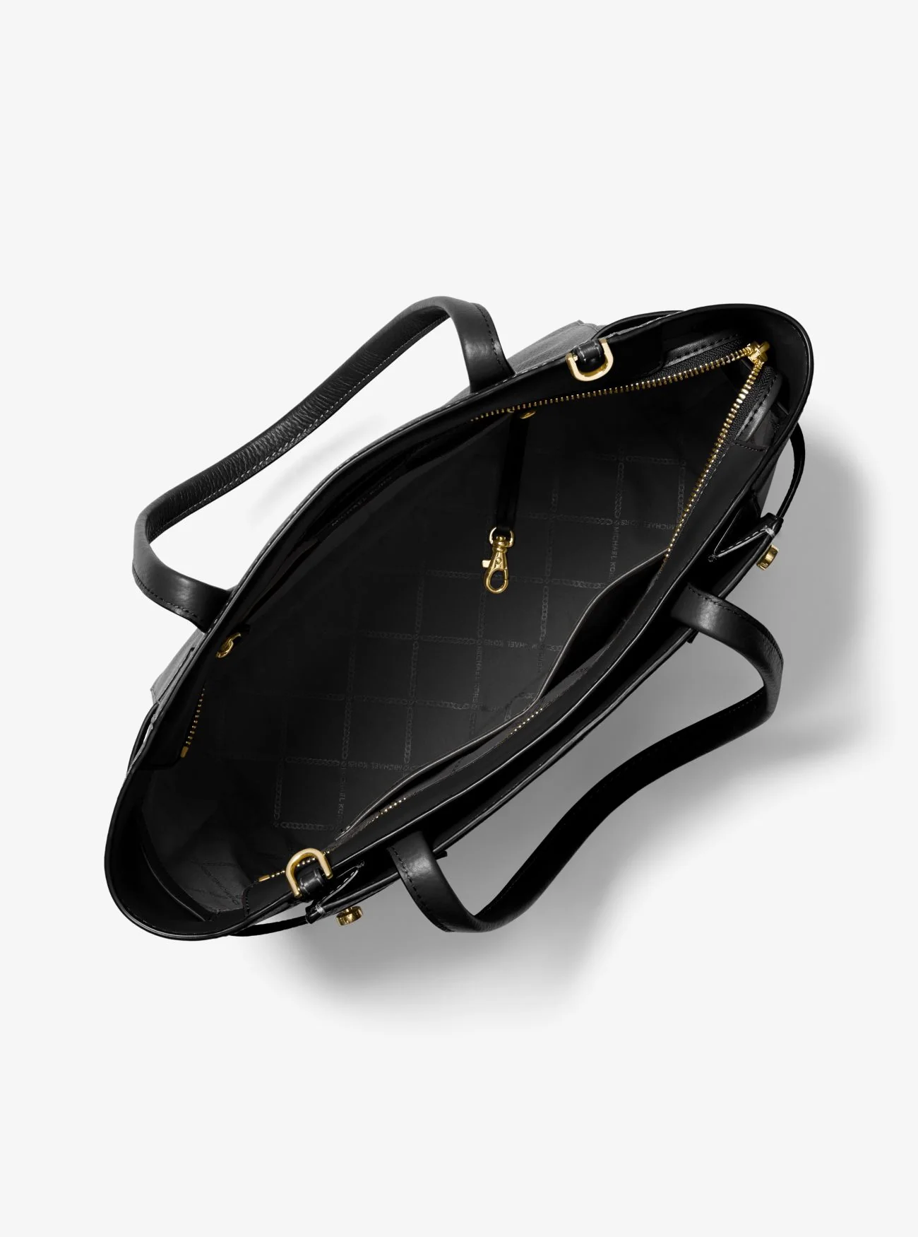 Black Carmen Large Pebbled Leather Tote - Image 2