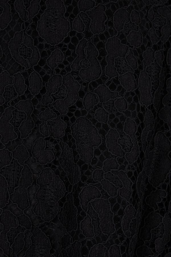 Black Cheetah Lace Mini Dress - Image 3
