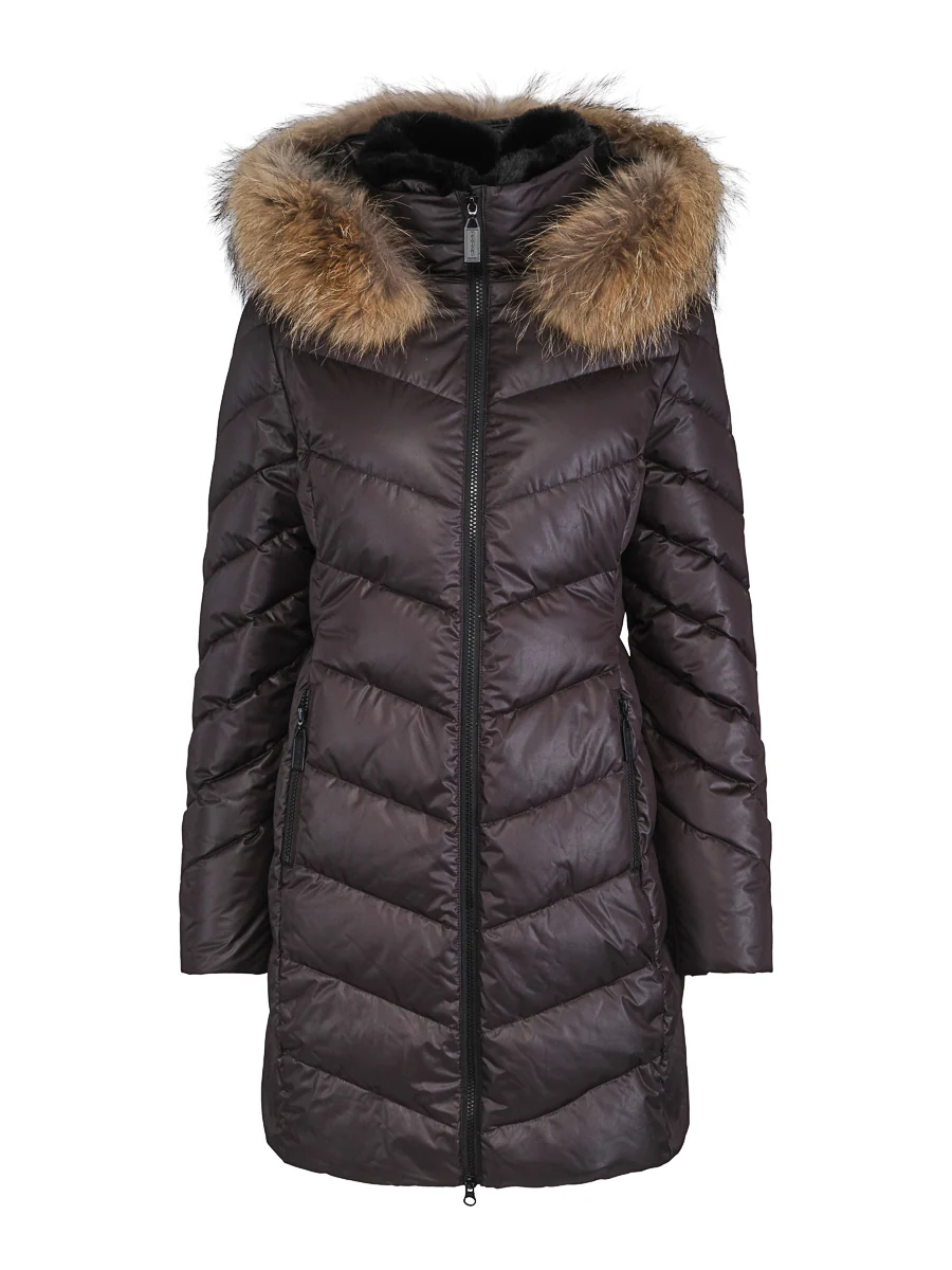 Black Feminin Classic Down Jacket