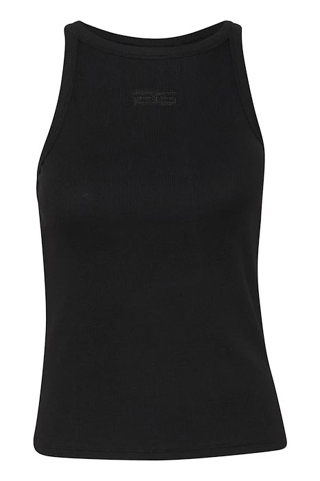 Black GZdrew rhinestone logo tank