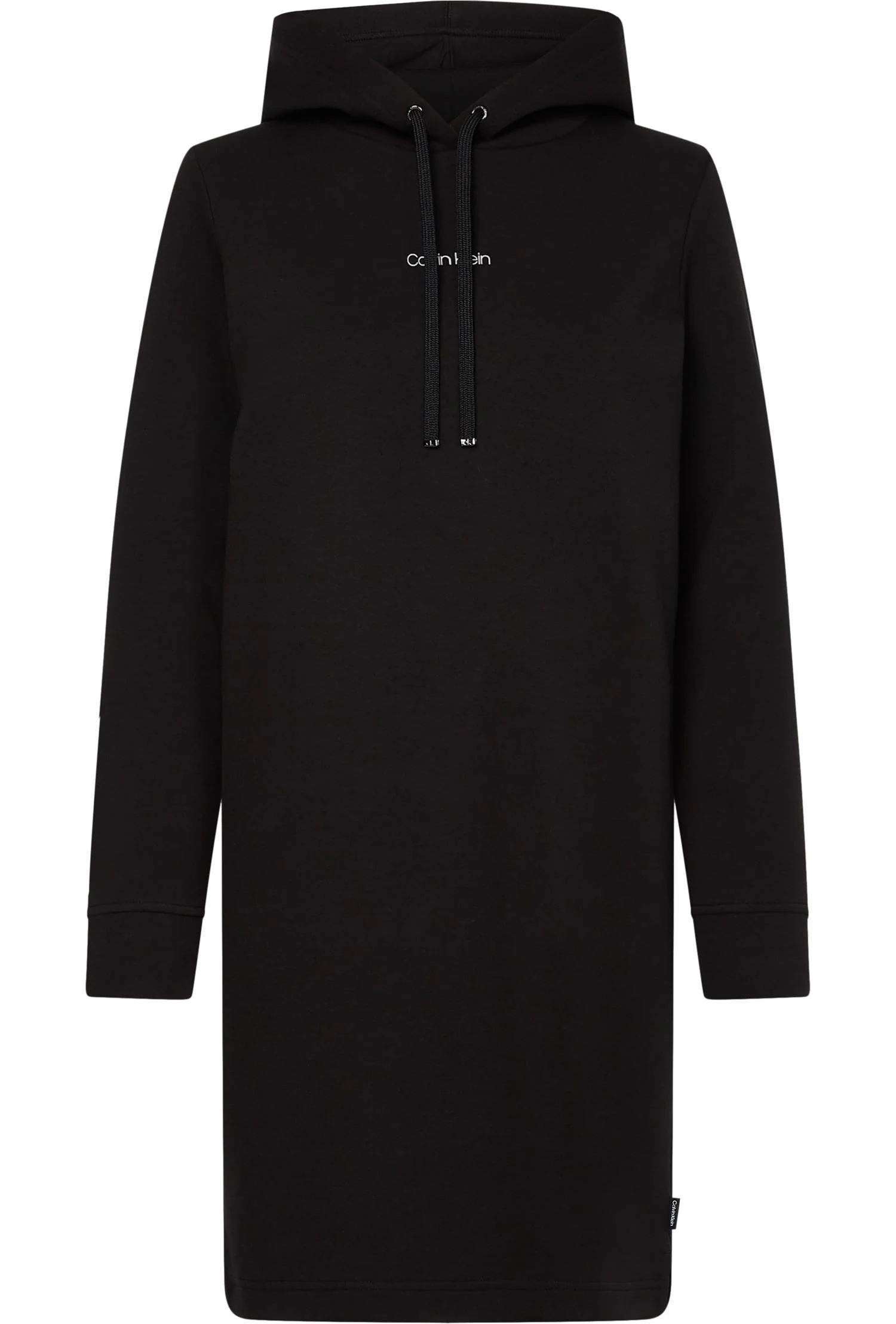 Black mini Clacin Klein Hoodie dress