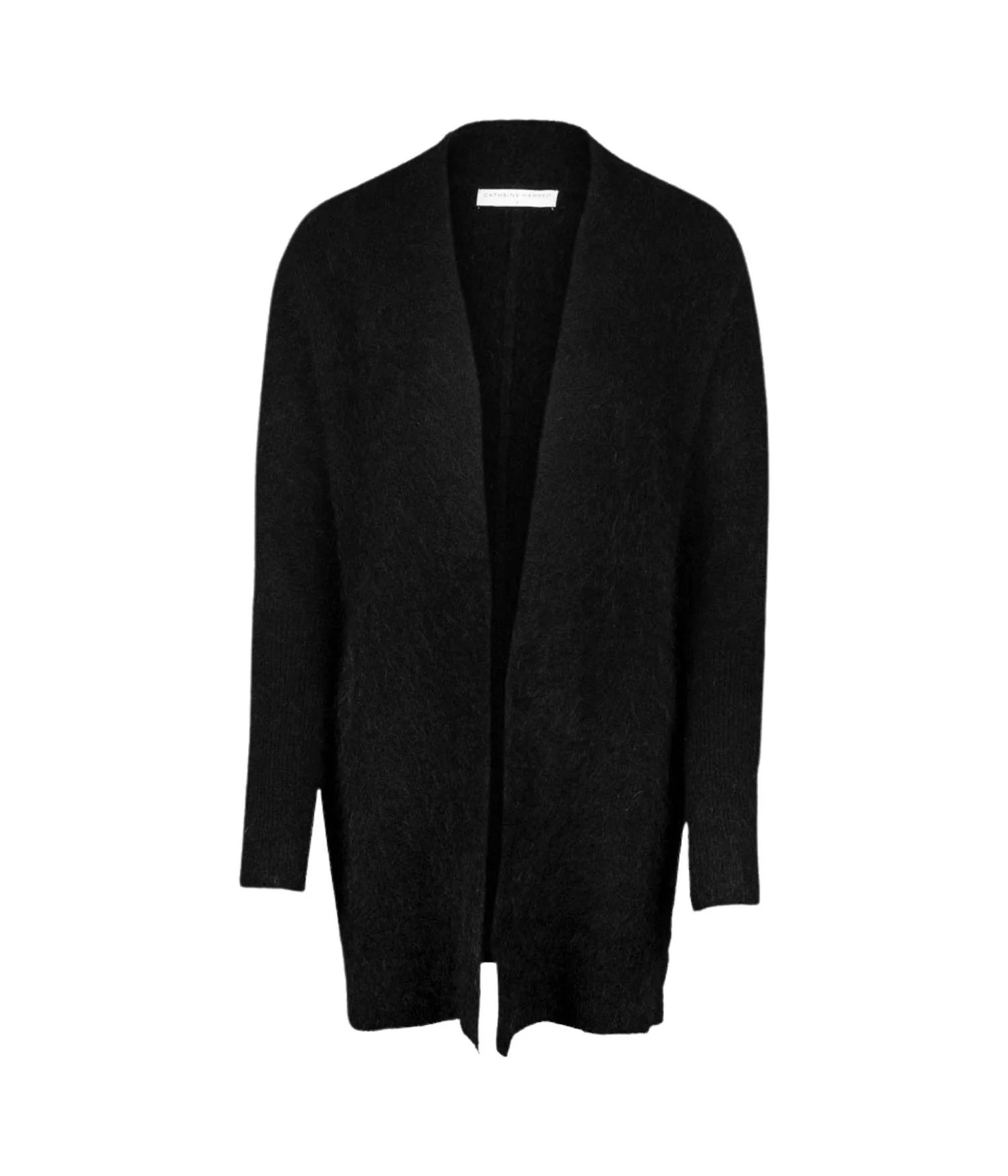 Black Mohair Demi Shawl cardigan