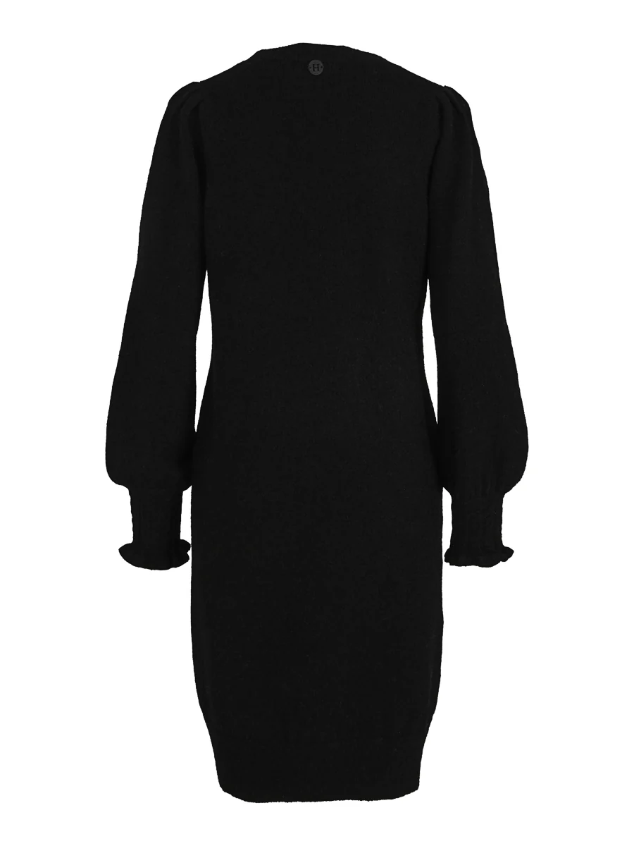 Black Mohair Knitted Dress - Image 2