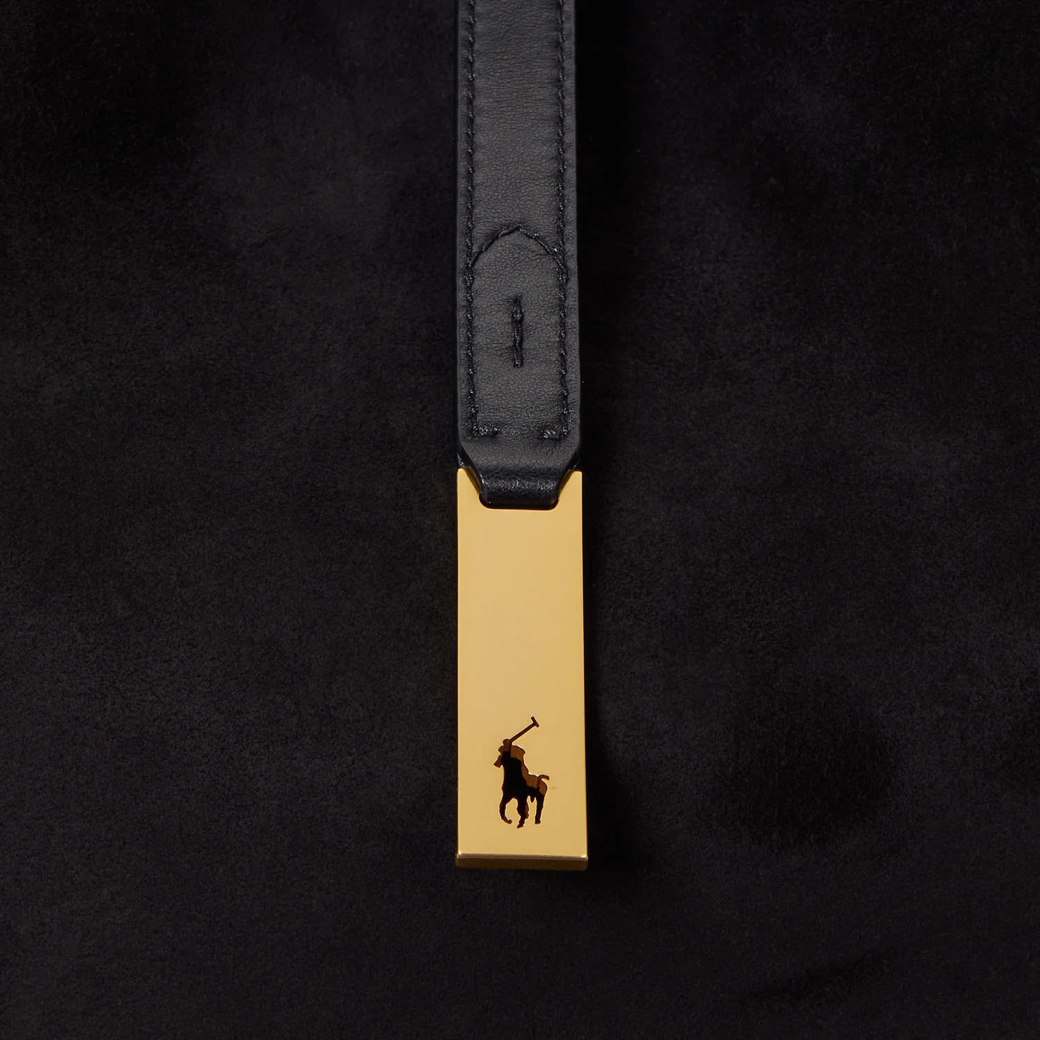 Black Polo ID Suede Larg Shoulder bag - Image 2