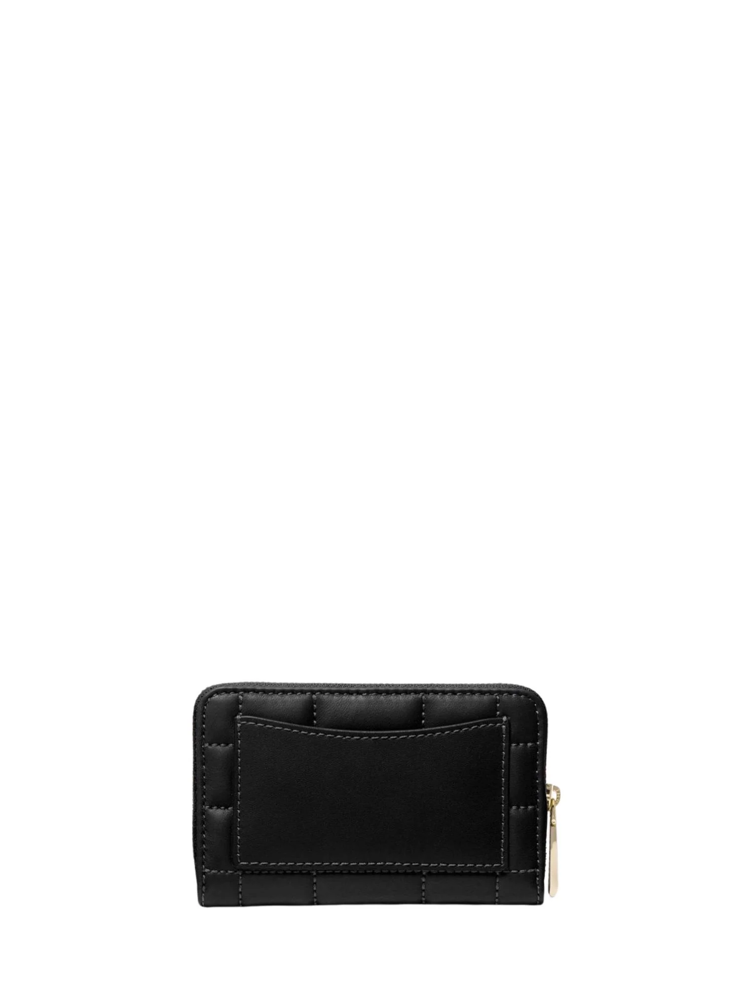 Black Small Quilted Leather Wallet - Image 3