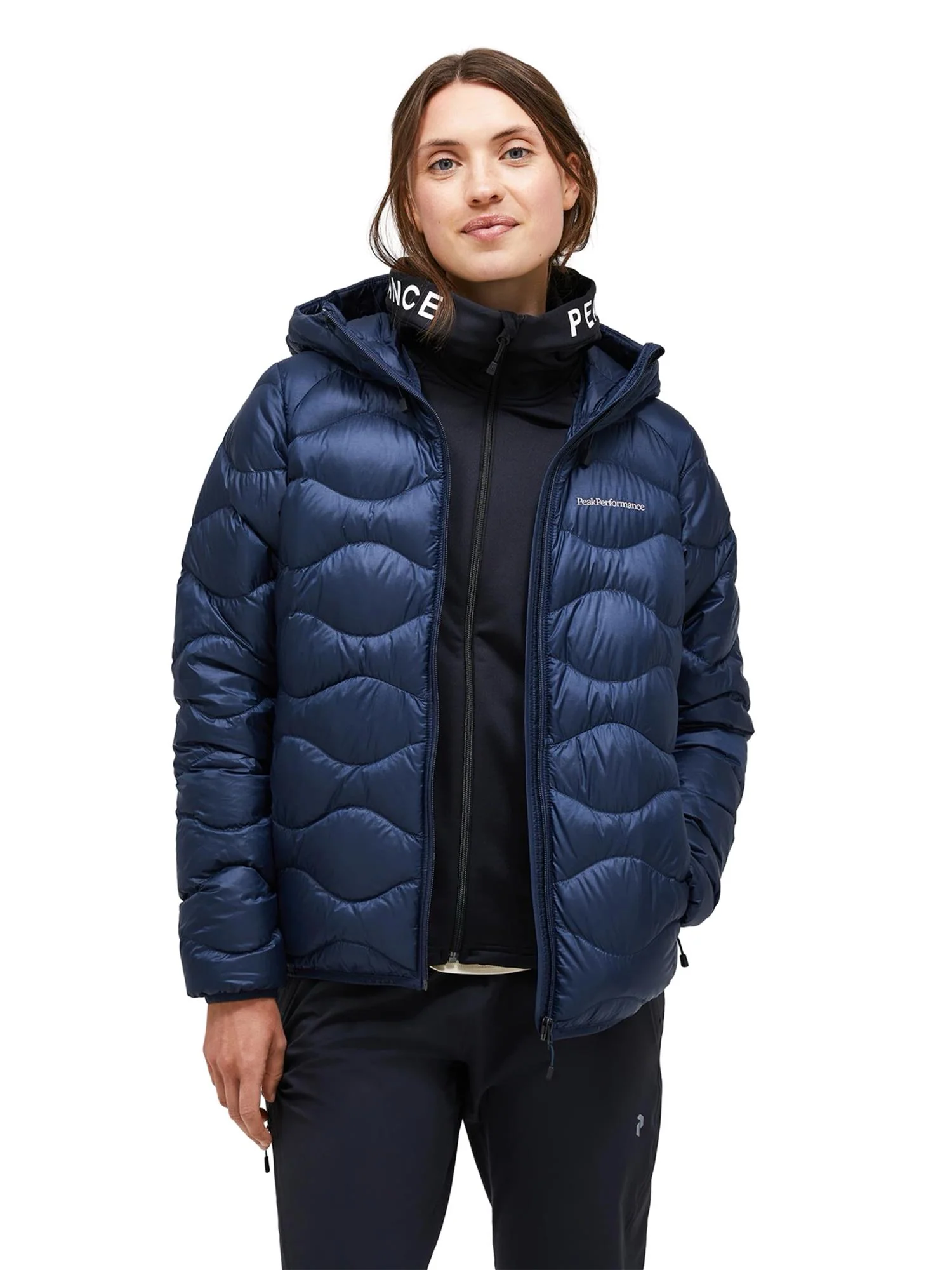 Blue Shadow W Helium Down Hood Jacket - Image 2