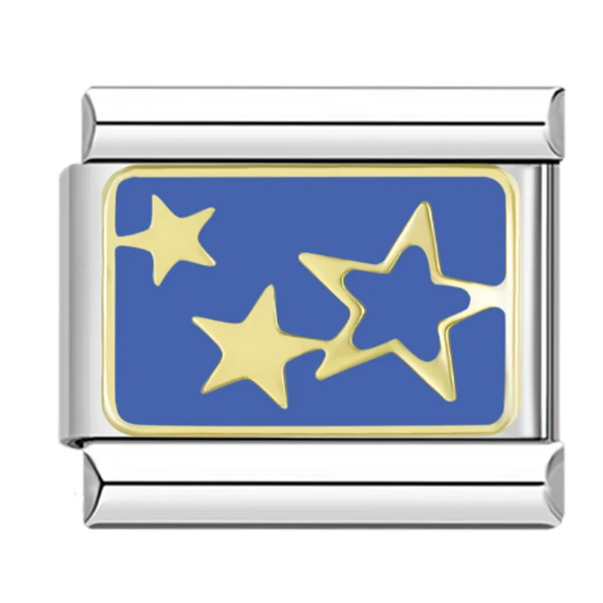 Blue Three Stars Charms