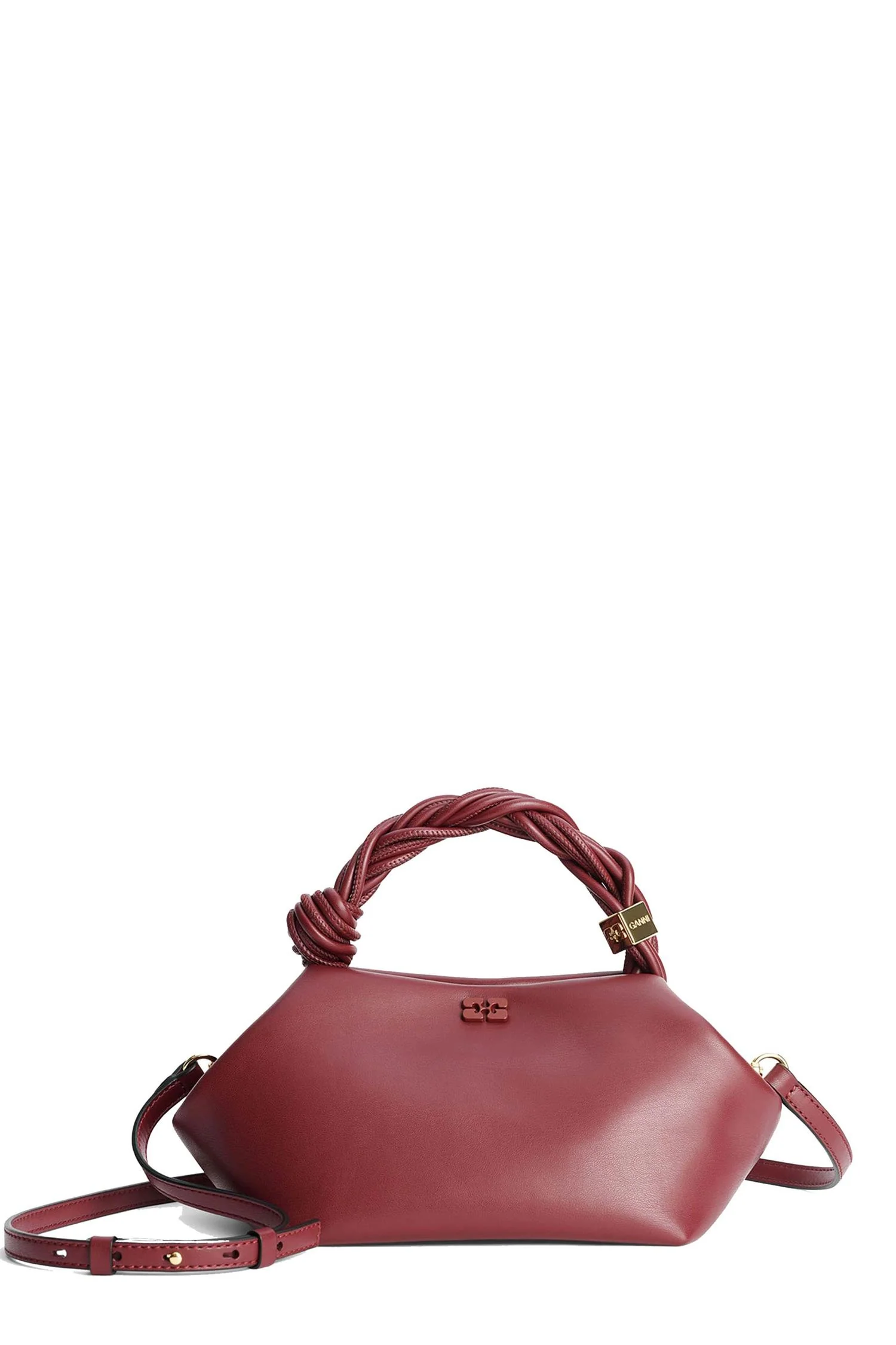 Burgunder Ganni Bou Bag Small