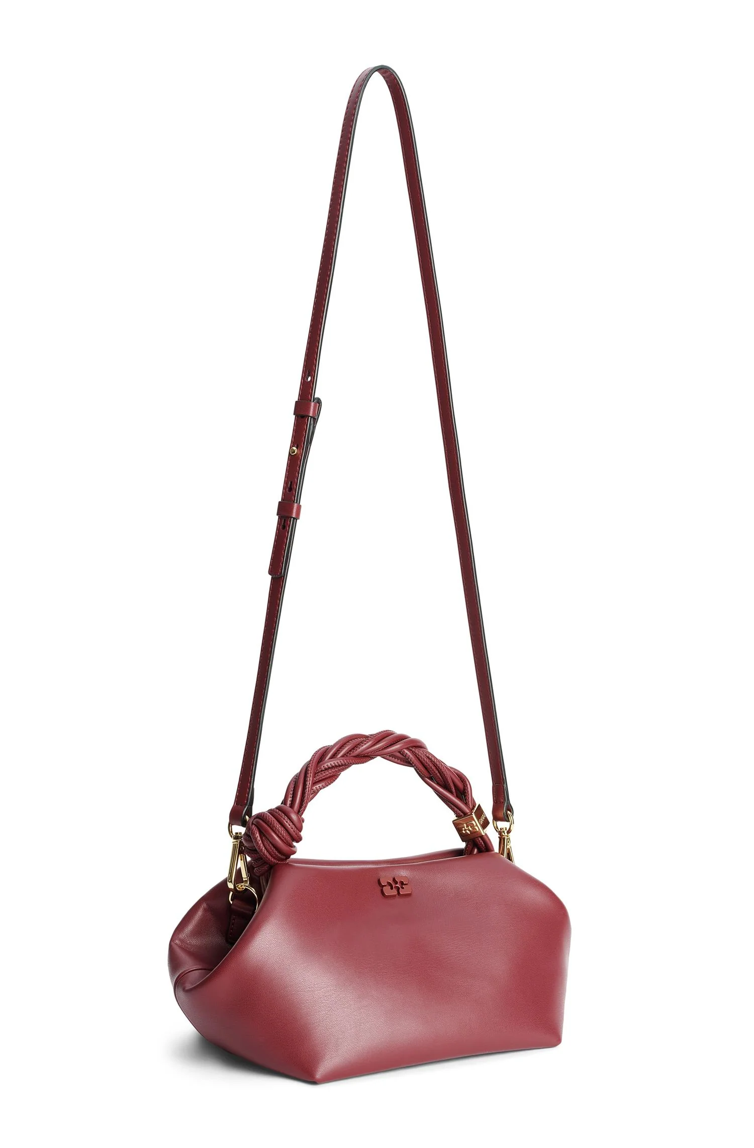 Burgunder Ganni Bou Bag Small - Image 10