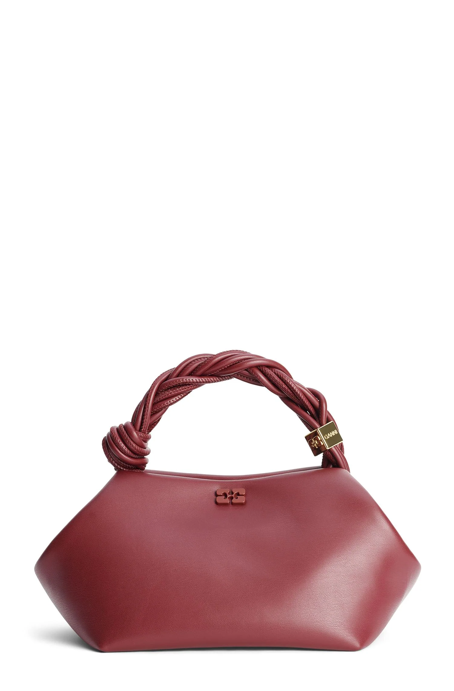 Burgunder Ganni Bou Bag Small - Image 4